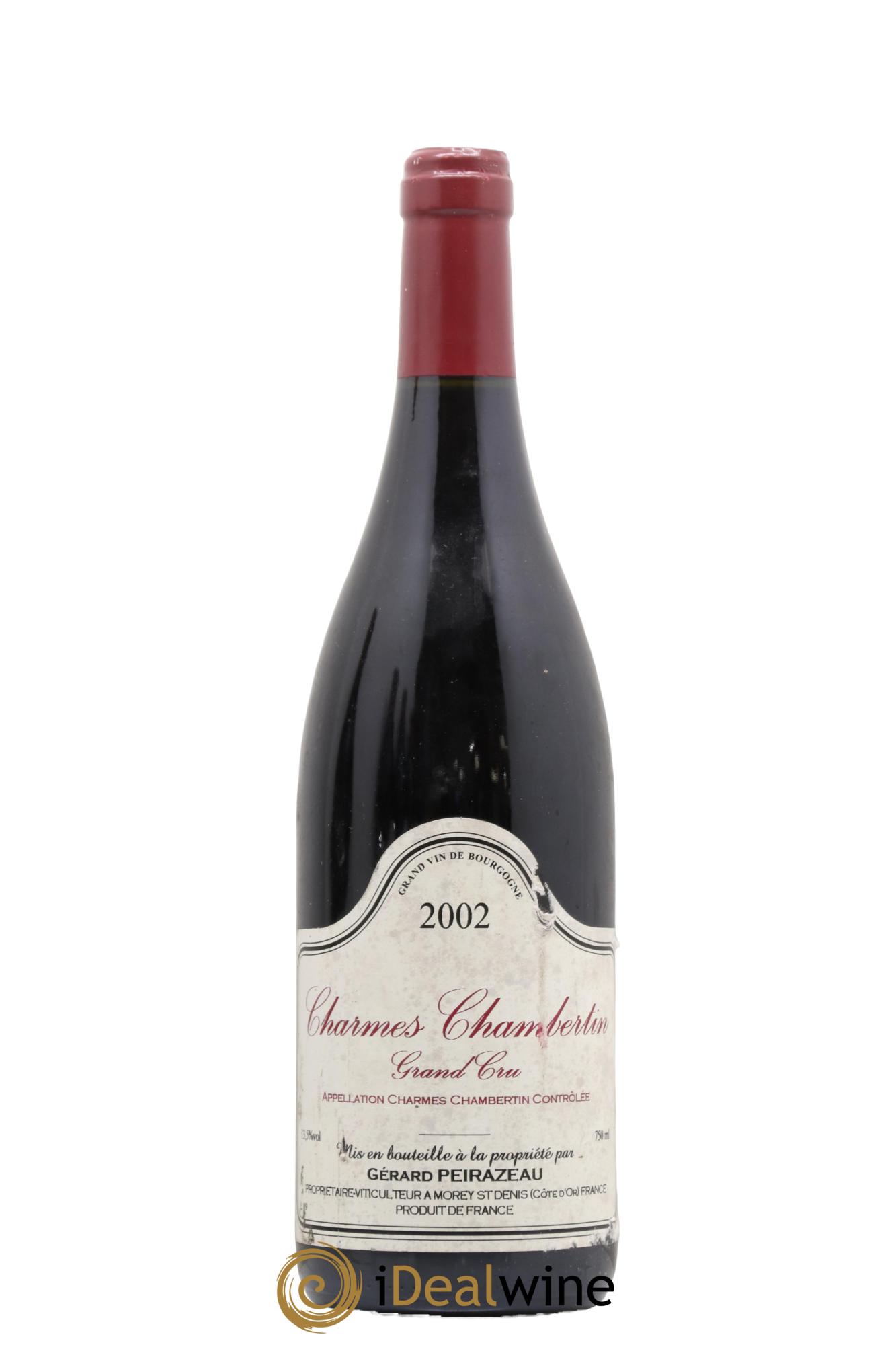 Charmes-Chambertin Grand Cru Peirazeau (Domaine) 2002 - Lot de 1 bouteille - 0