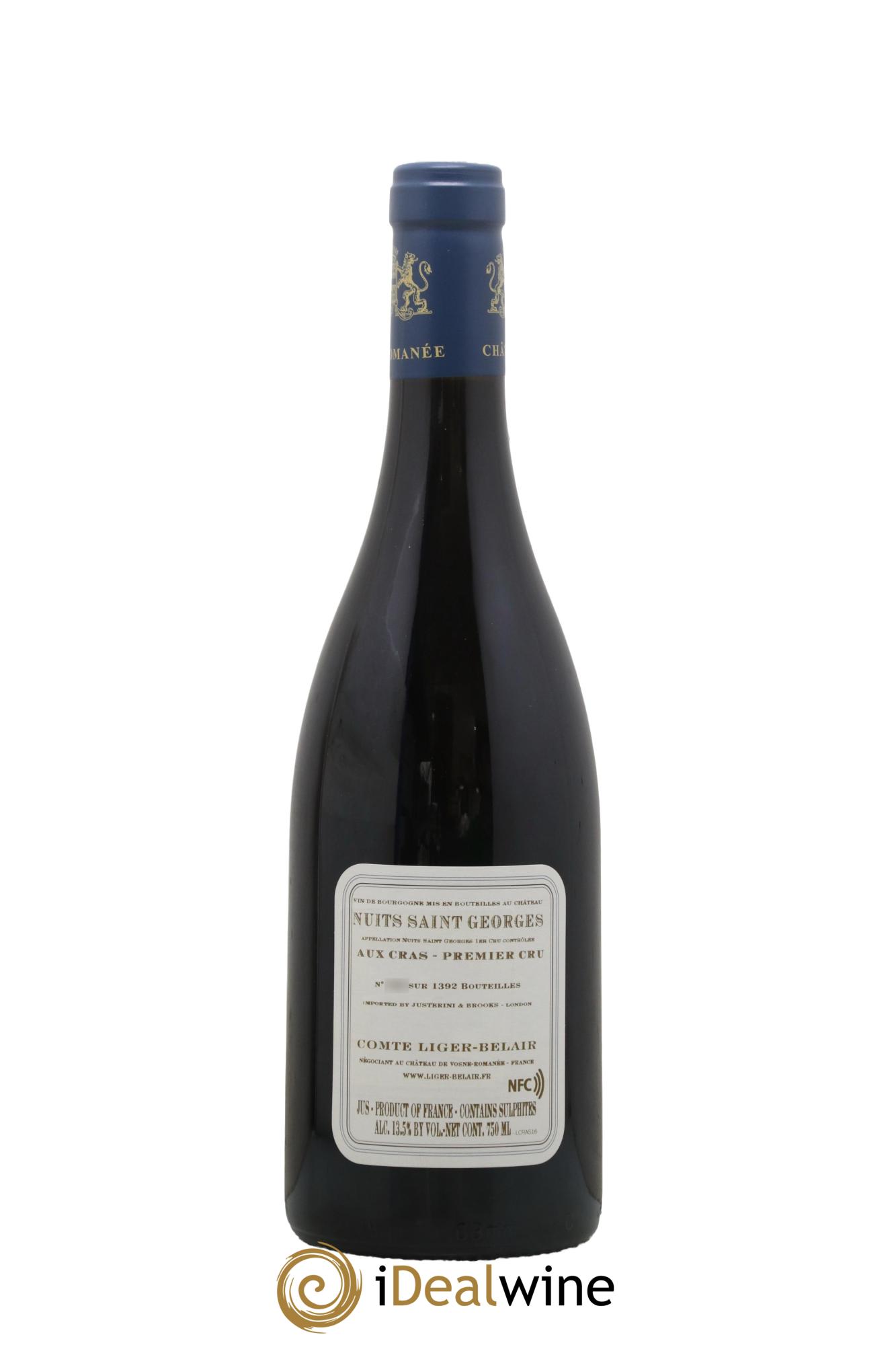 Nuits-Saint-Georges 1er Cru Aux Cras Comte Liger-Belair (Domaine du) 2016 - Lot de 1 bouteille - 1