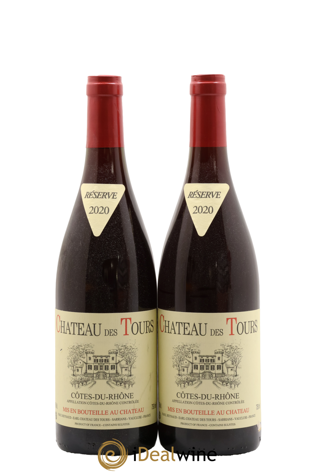 Côtes-du-Rhône Château des Tours Emmanuel Reynaud 2020 - Lot de 2 bouteilles - 0