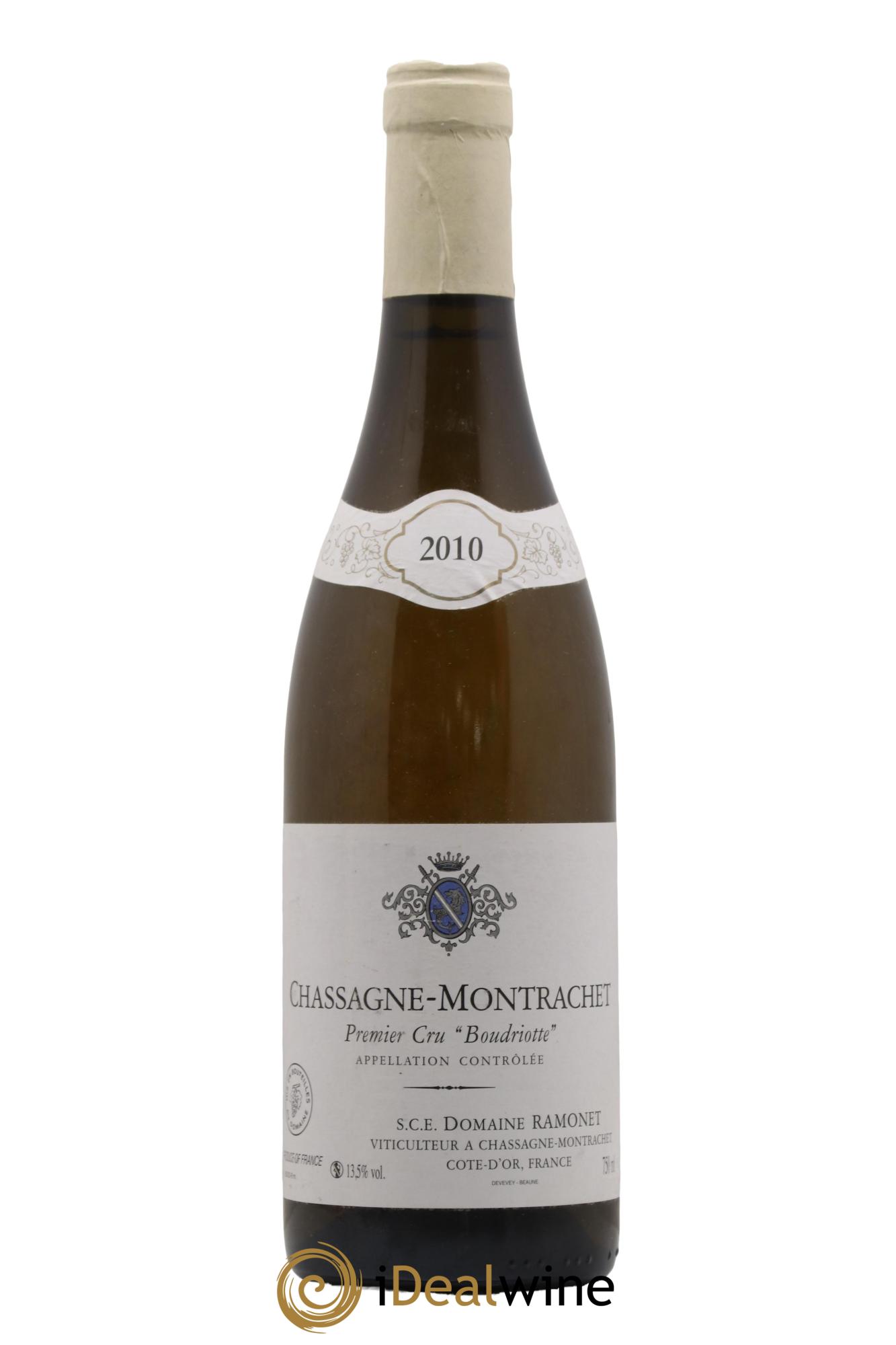 Chassagne-Montrachet 1er Cru Boudriotte Ramonet (Domaine) 2010 - Lot de 1 bouteille - 0