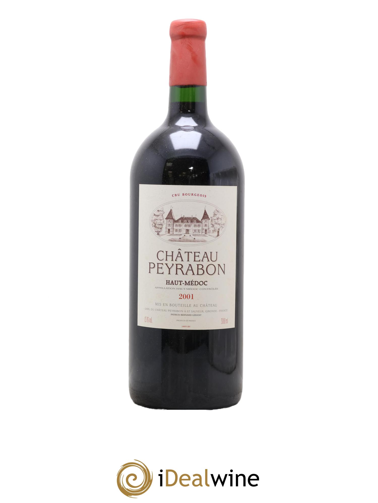 Château Peyrabon Cru Bourgeois 2001 - Lot de 1 double magnum - 0