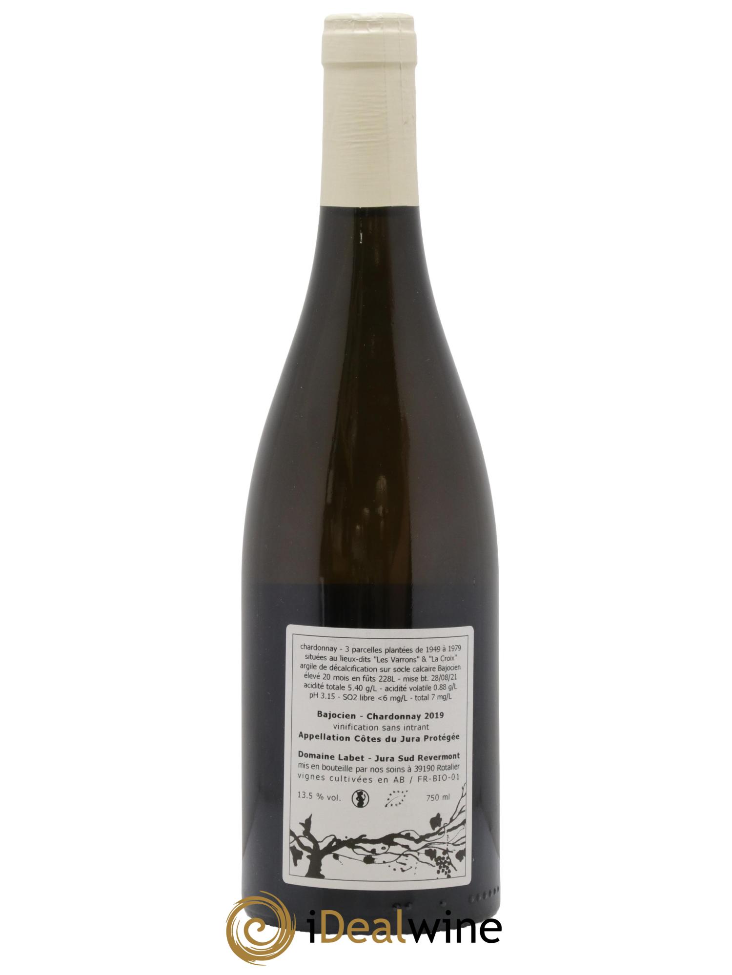 Côtes du Jura Chardonnay Bajocien Romain - Julien - Charline Labet 2019 - Posten von 1 Flasche - 1