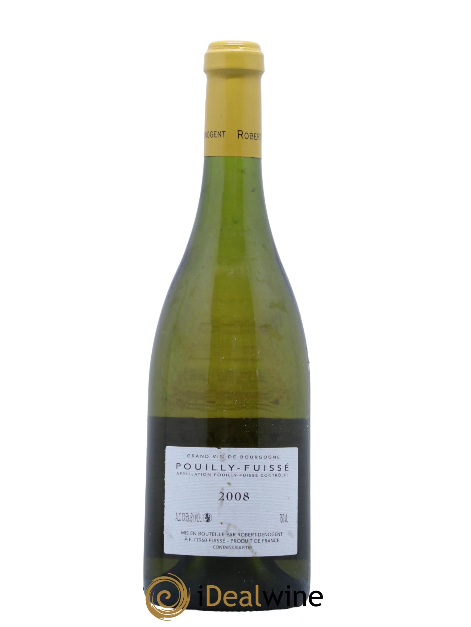 Pouilly-Fuissé Les Cras Vieilles Vignes Robert Denogent (Domaine) Cuvée Claude Denogent 2008 - Lot of 1 bottle - 1