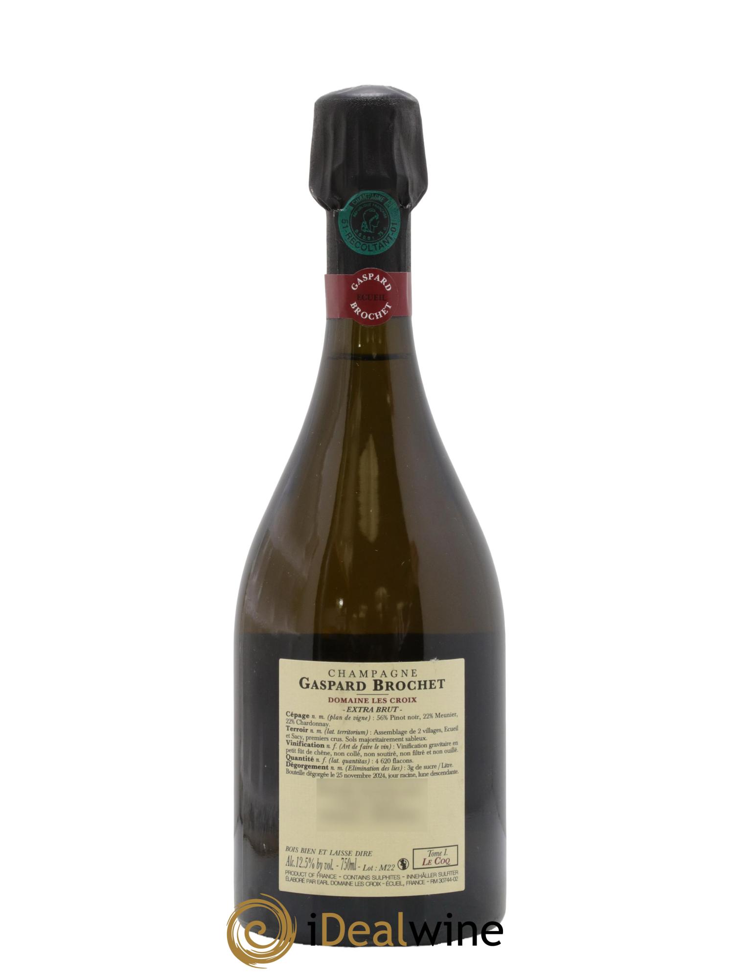 Extra Brut Le Coq Tome I Gaspard Brochet 2022 - Lot de 1 bouteille - 1