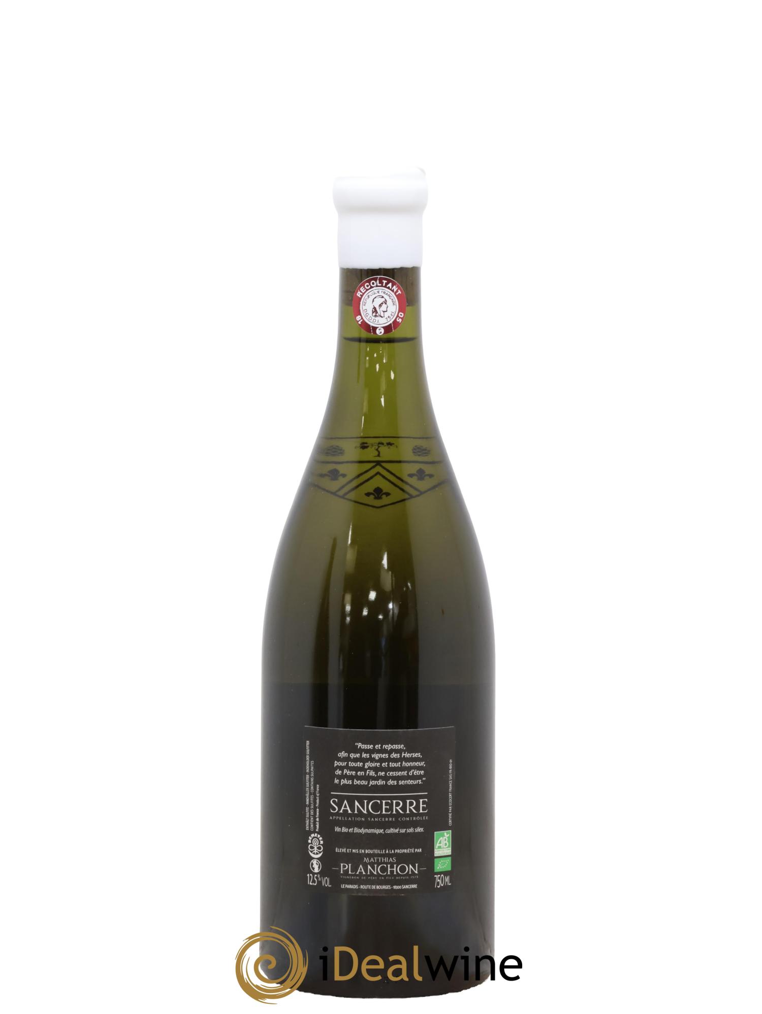 Sancerre Les Herses Planchon 2021 - Lot de 1 bouteille - 1