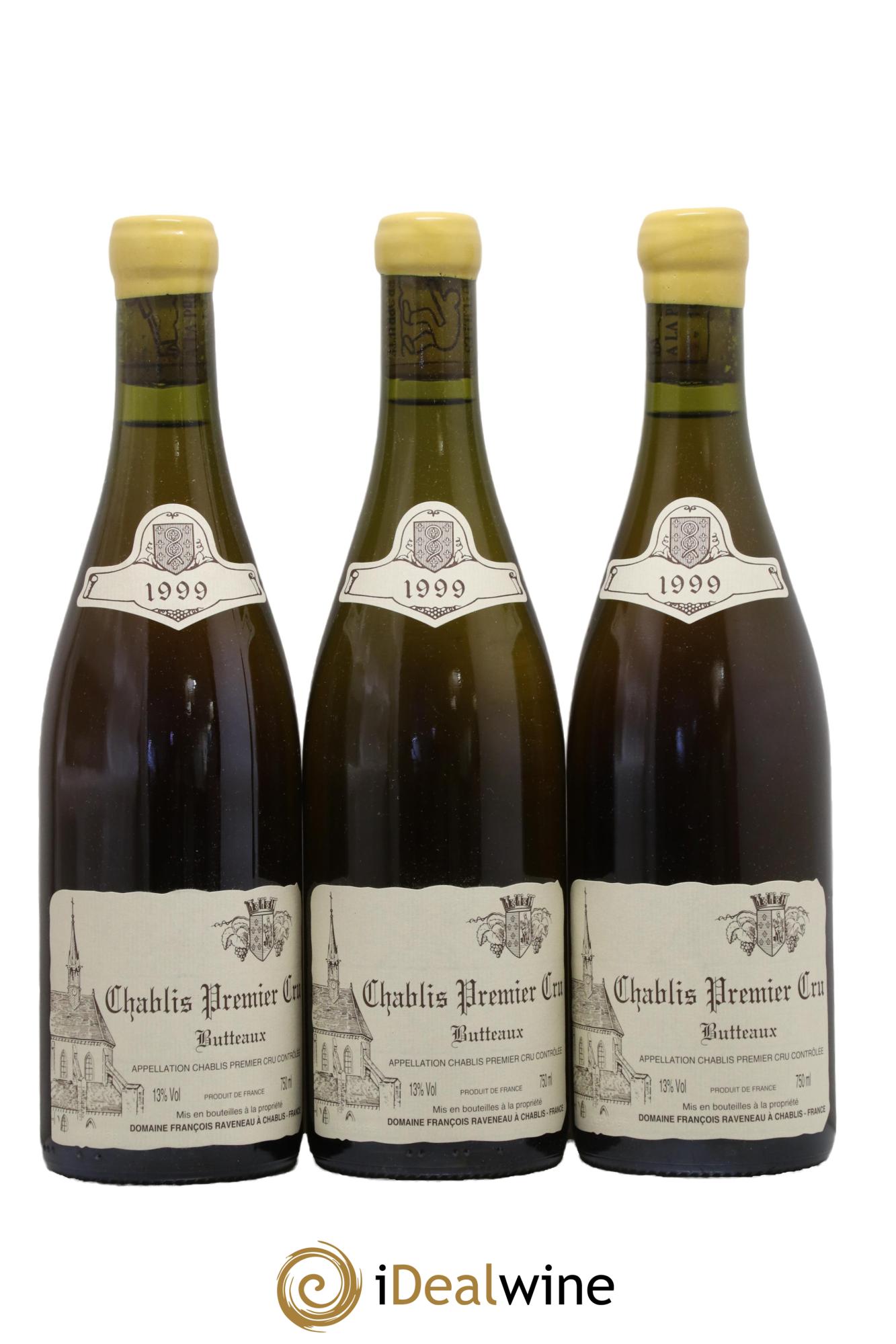 Chablis 1er Cru Butteaux Raveneau (Domaine) 1999 - Posten von 3 Flaschen - 0