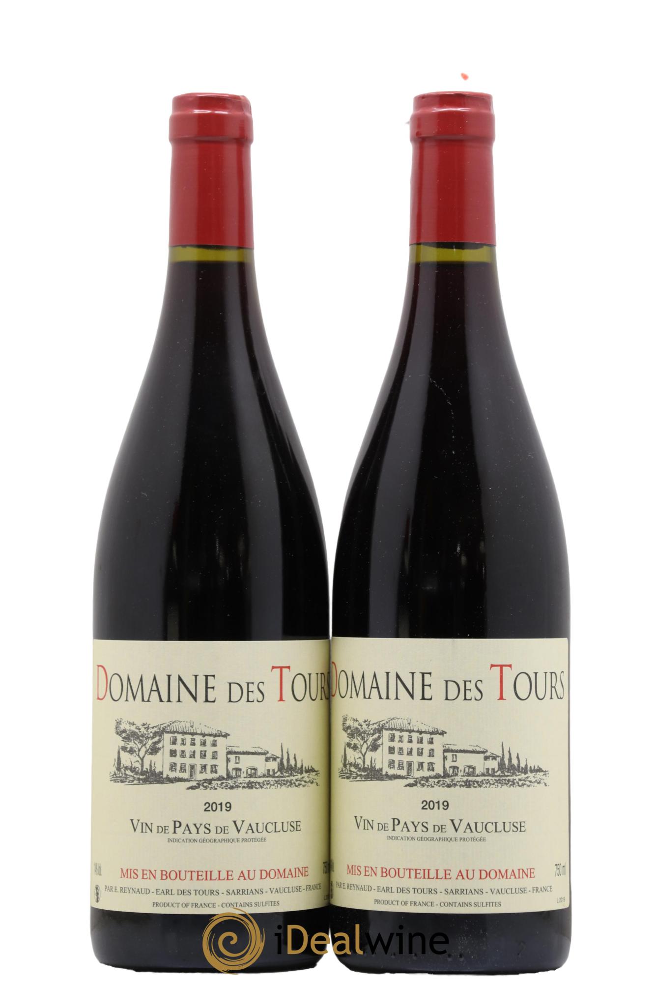 Vaucluse (Vin de Pays de Vaucluse) Domaine des Tours Emmanuel Reynaud 2019 - Lot de 2 bouteilles - 0