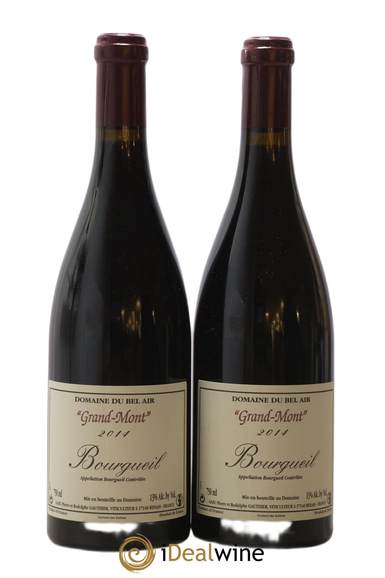 Bourgueil Grand Mont Domaine du Bel Air 2014 - Lotto di 2 bottiglie - 0