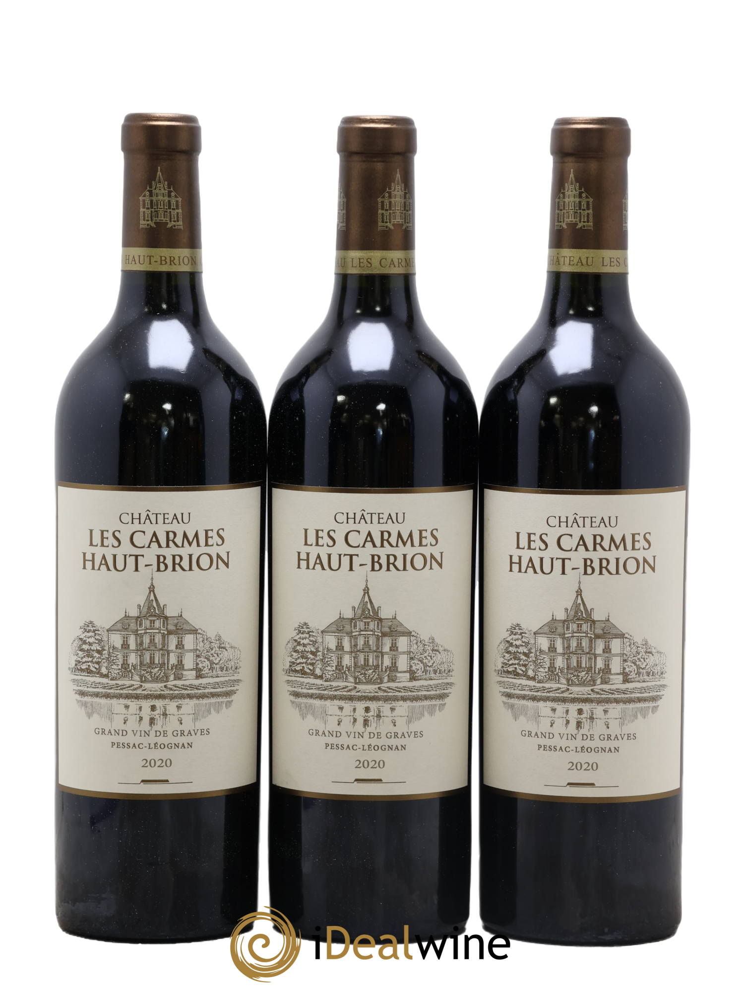 Château Les Carmes Haut-Brion 2020 - Lot de 3 bouteilles - 0