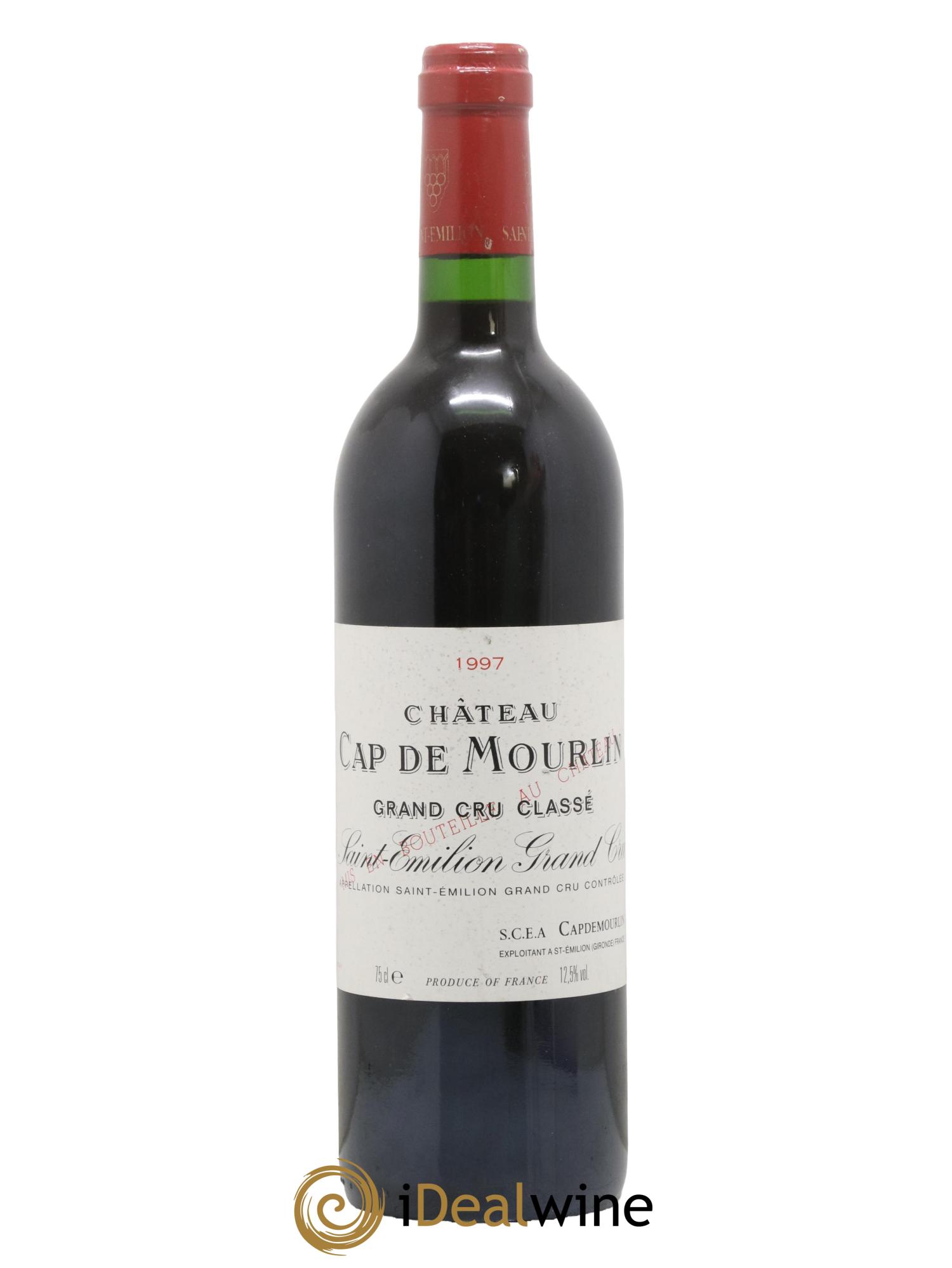 Château Cap de Mourlin Grand Cru Classé 1997 - Lot de 1 bouteille - 0