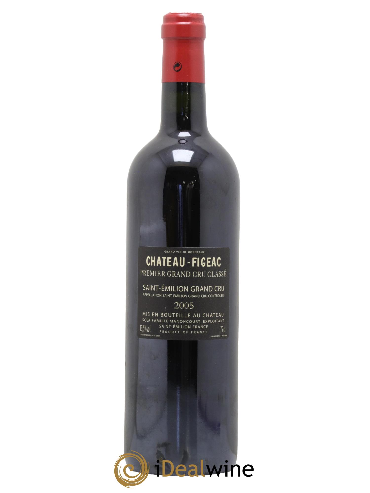 Château Figeac 1er Grand Cru Classé A 2005 - Lot de 1 bouteille - 1