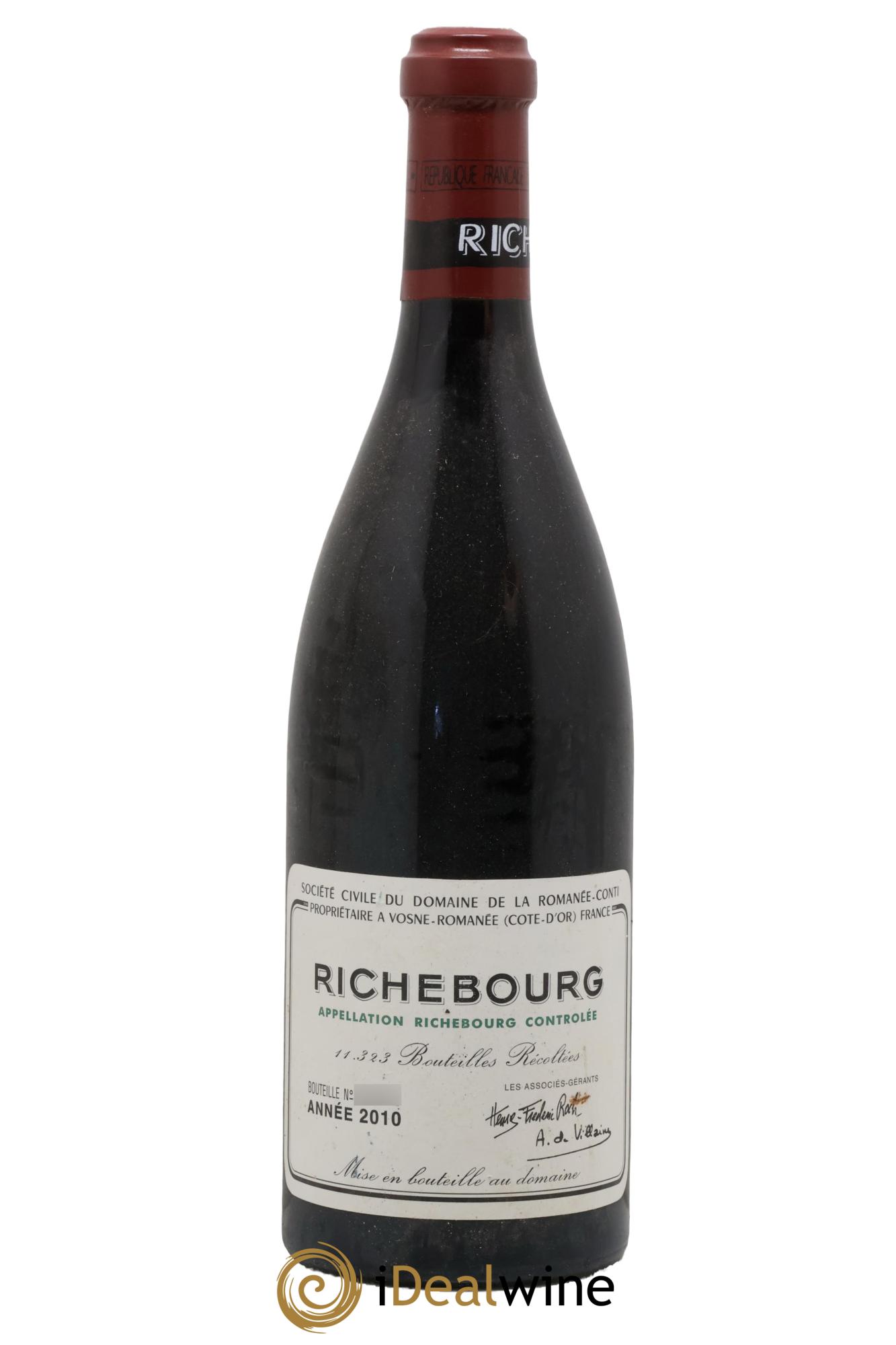 Richebourg Grand Cru Domaine de la Romanée-Conti 2010 - Lot de 1 bouteille - 0