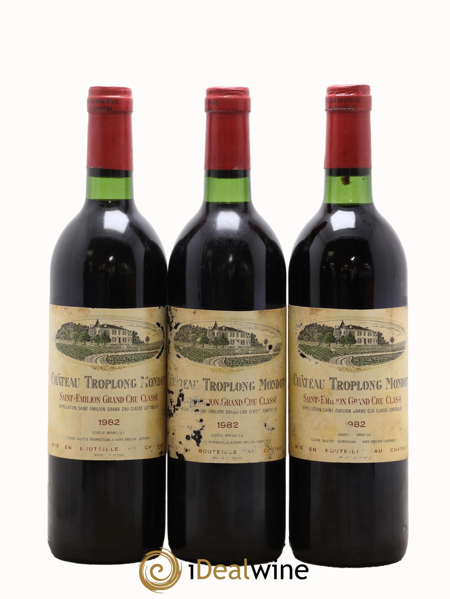 Château Troplong Mondot 1er Grand Cru Classé B 1982 - Lot of 12 bottles - 1