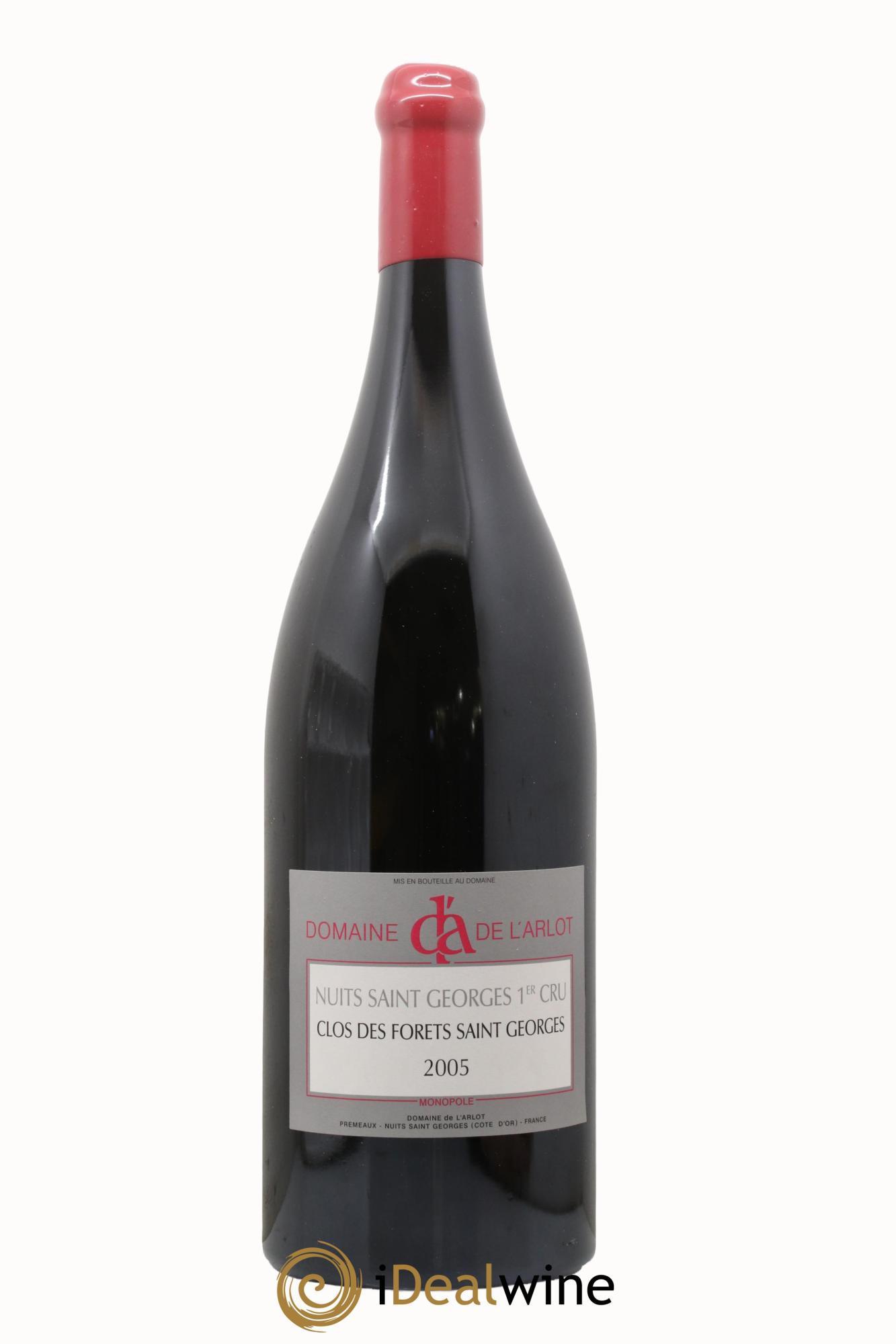 Nuits-Saint-Georges 1er Cru Clos des Forêts Saint-Georges Domaine de l'Arlot (dégustation au domaine incluse) 2005 - Lot de 1 double magnum - 1