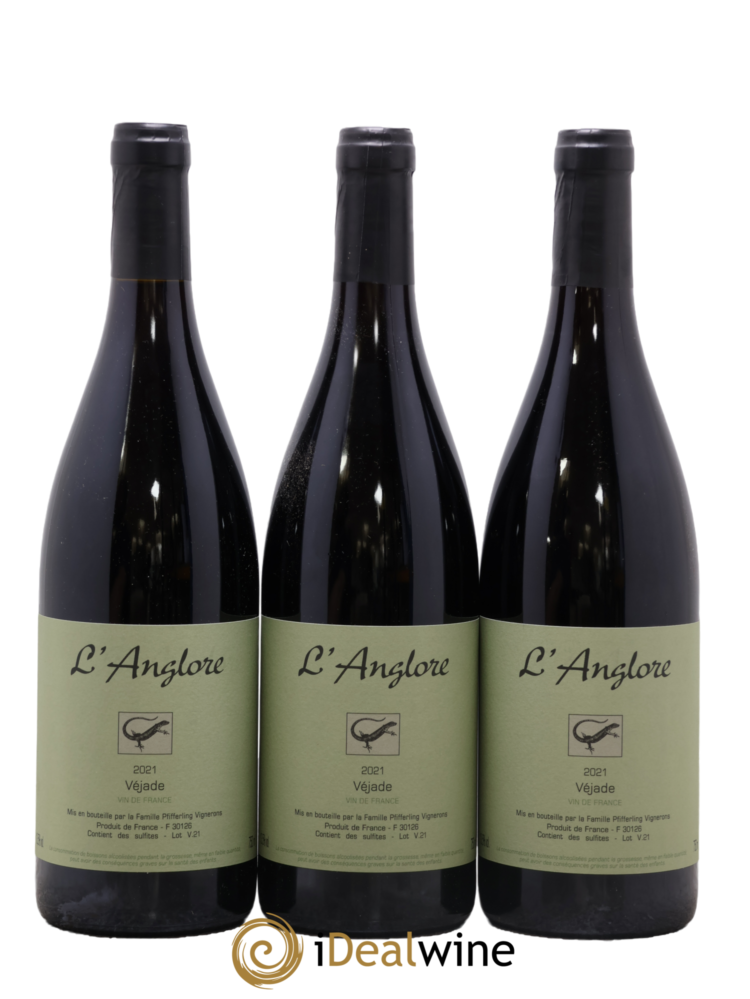 Vin de France Véjade L'Anglore 2021 - Lotto di 3 bottiglie - 0