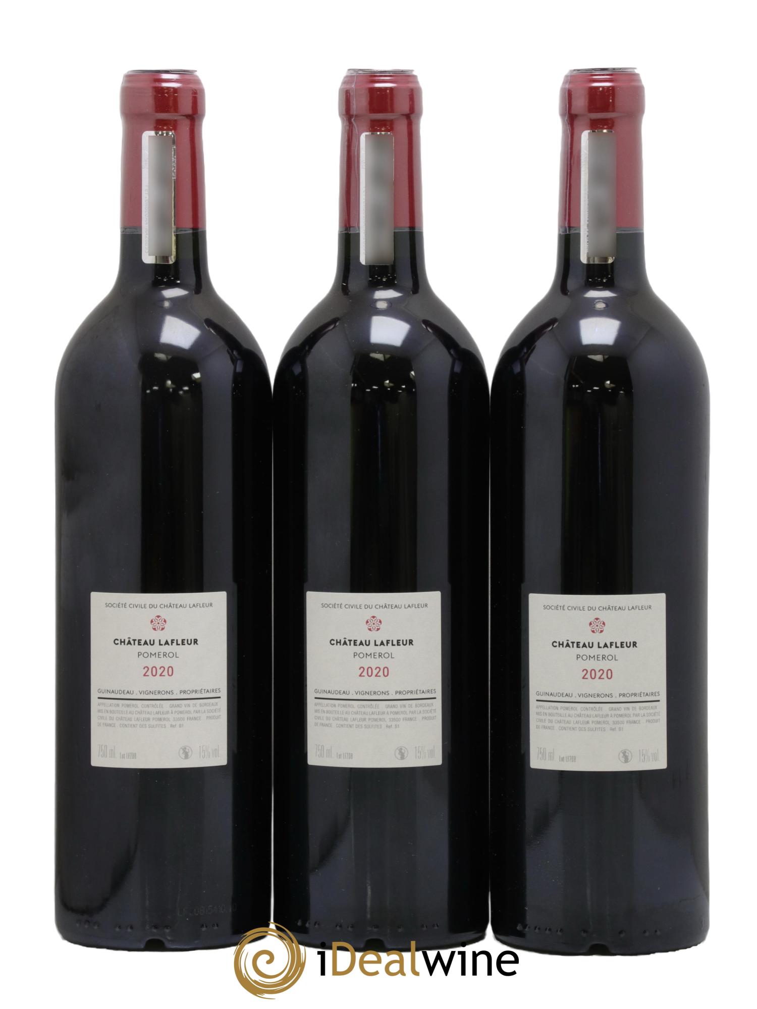 Château Lafleur  2020 - Lot of 3 bottles - 1
