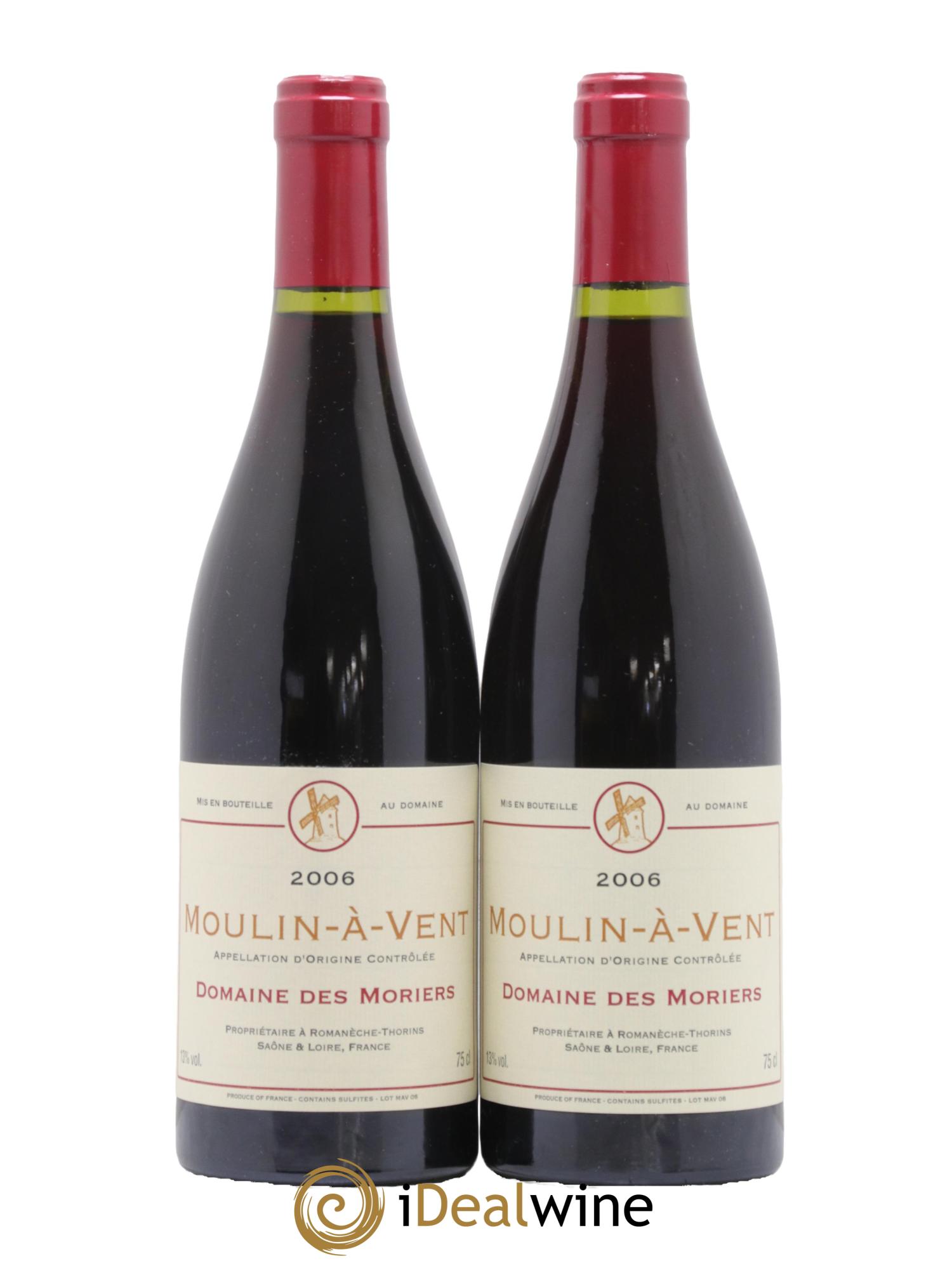 Moulin-à-Vent Moriers 2006 - Lot de 2 bouteilles - 0