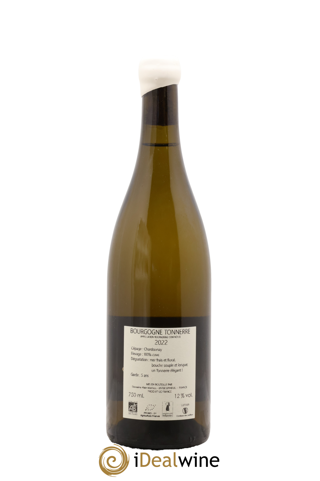 Bourgogne Tonnerre Alain Mathias 2022 - Lotto di 1 bottiglia - 1