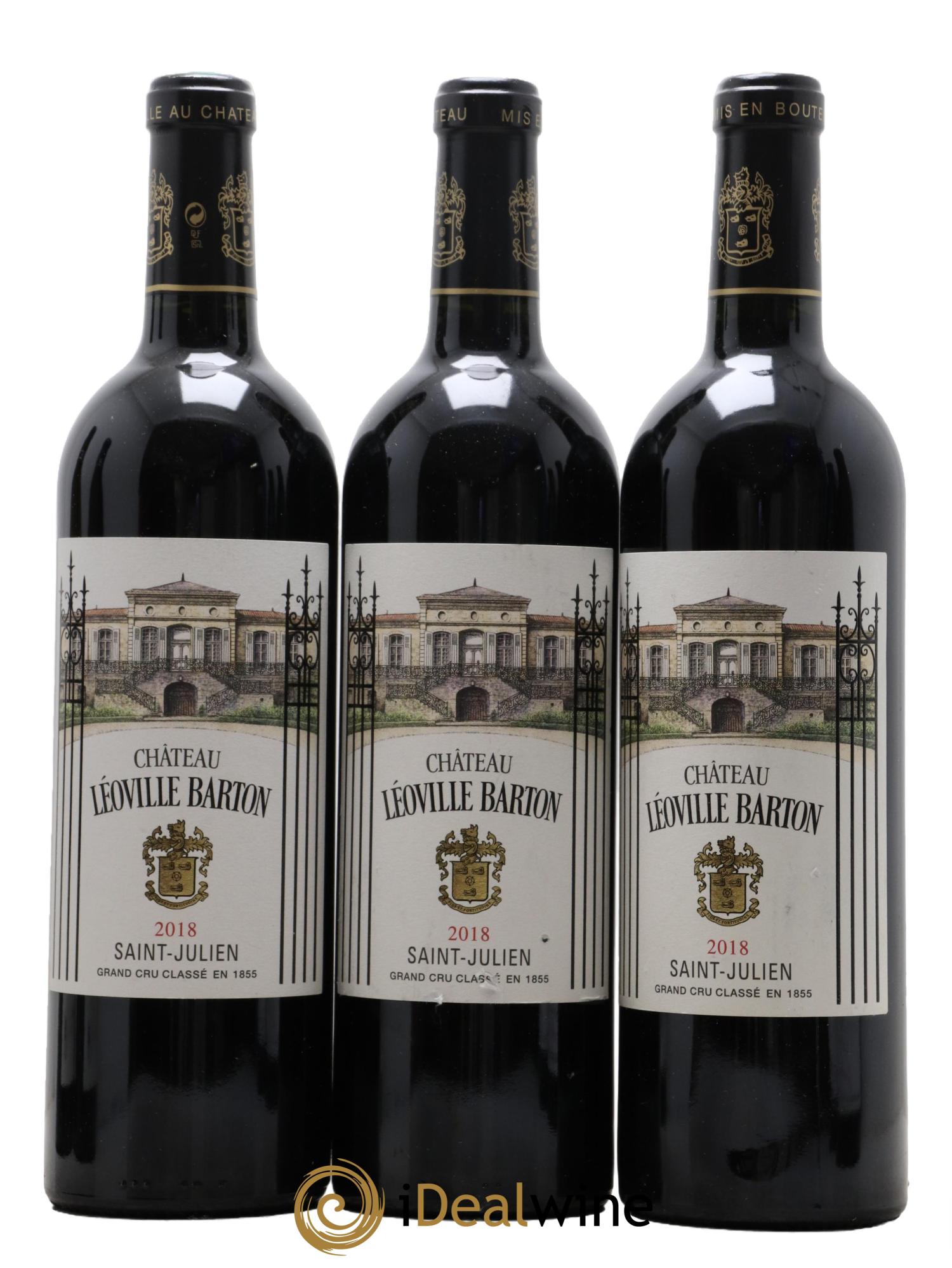 Château Léoville Barton 2ème Grand Cru Classé 2018 - Lot de 3 bouteilles - 0