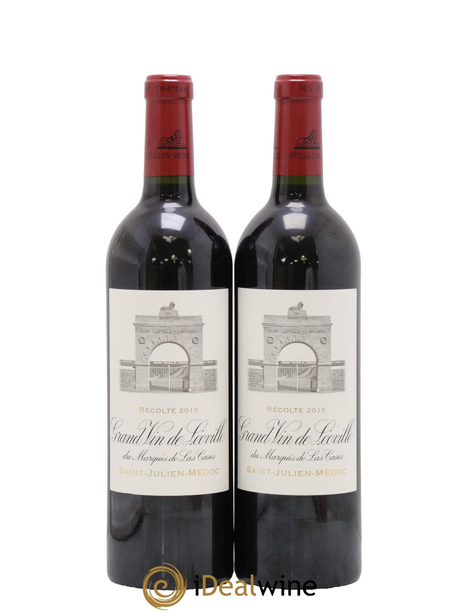 Château Léoville Las Cases 2ème Grand Cru Classé 2015 - Lot de 2 bouteilles - 0