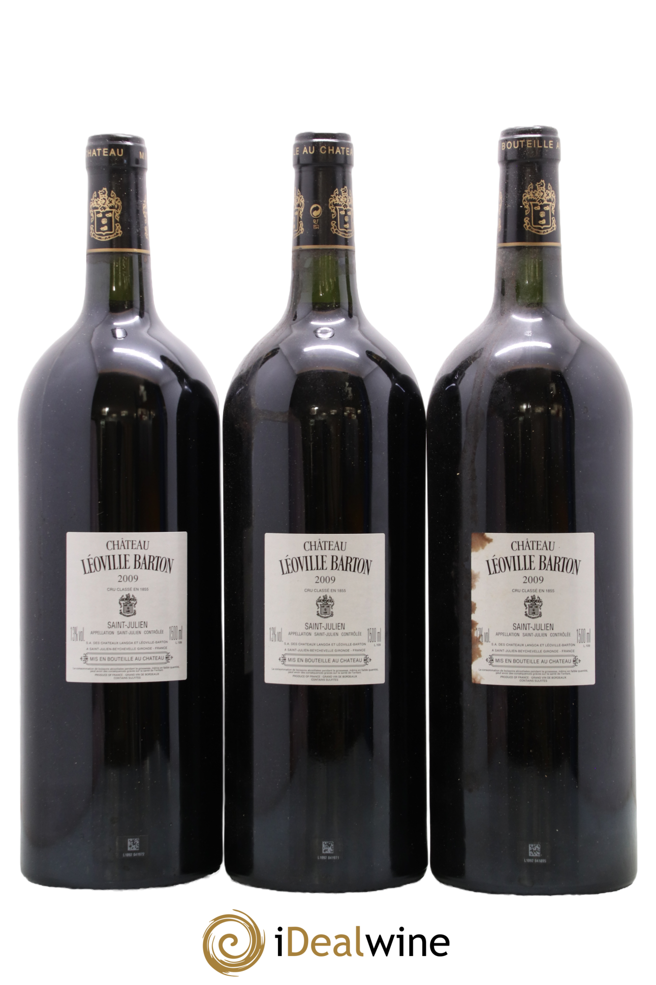 Château Léoville Barton 2ème Grand Cru Classé 2009 - Lot de 3 magnums - 1