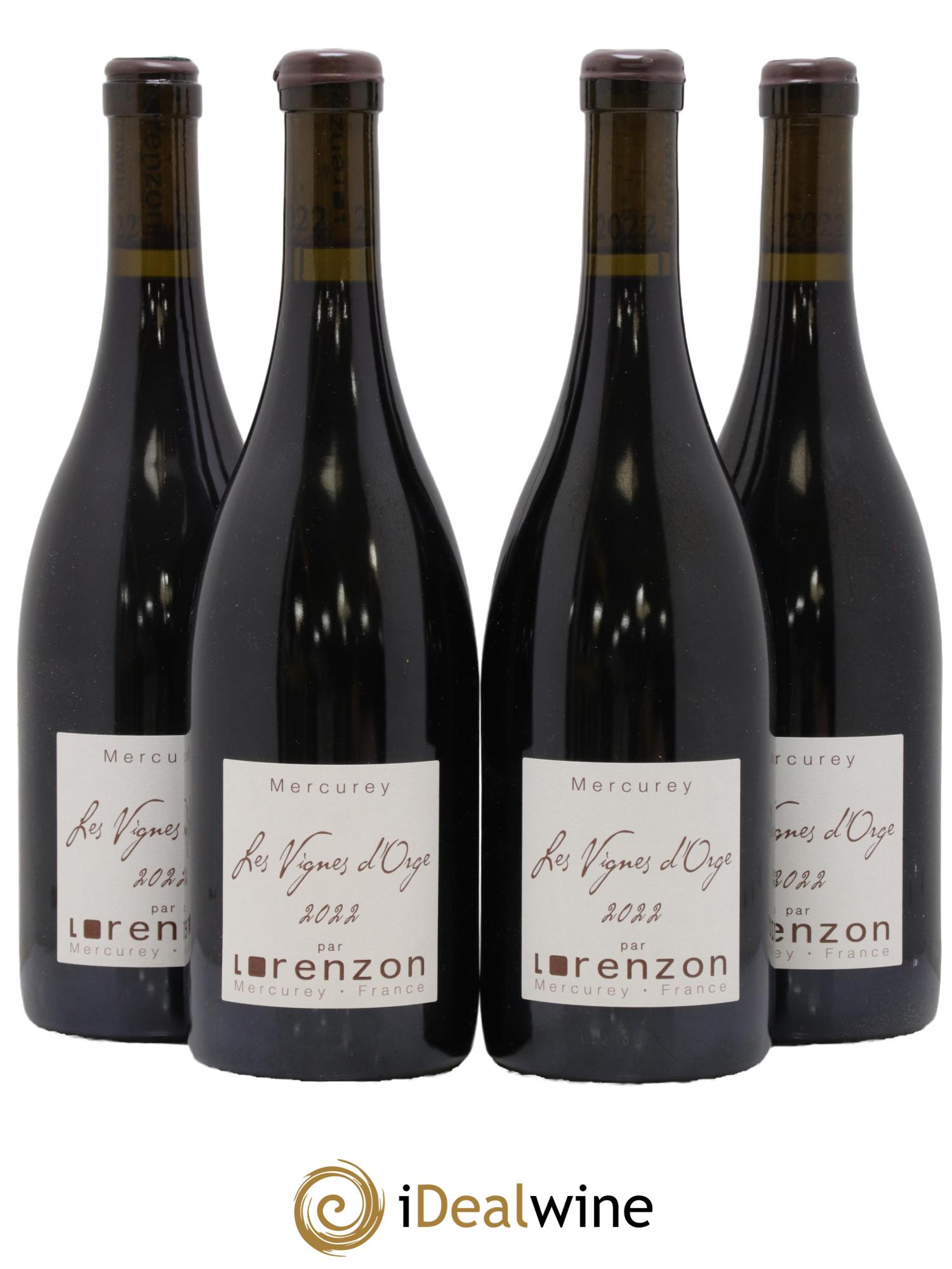 Mercurey Les Vignes d'Orge Lorenzon 2022 - Lot de 4 bouteilles - 0