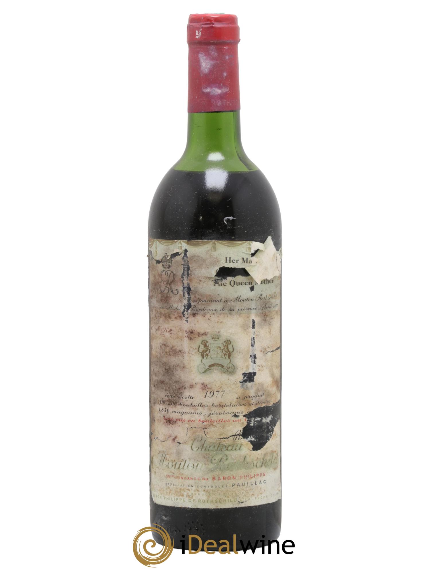 Château Mouton Rothschild 1er Grand Cru Classé 1977 - Lot of 1 bottle - 0