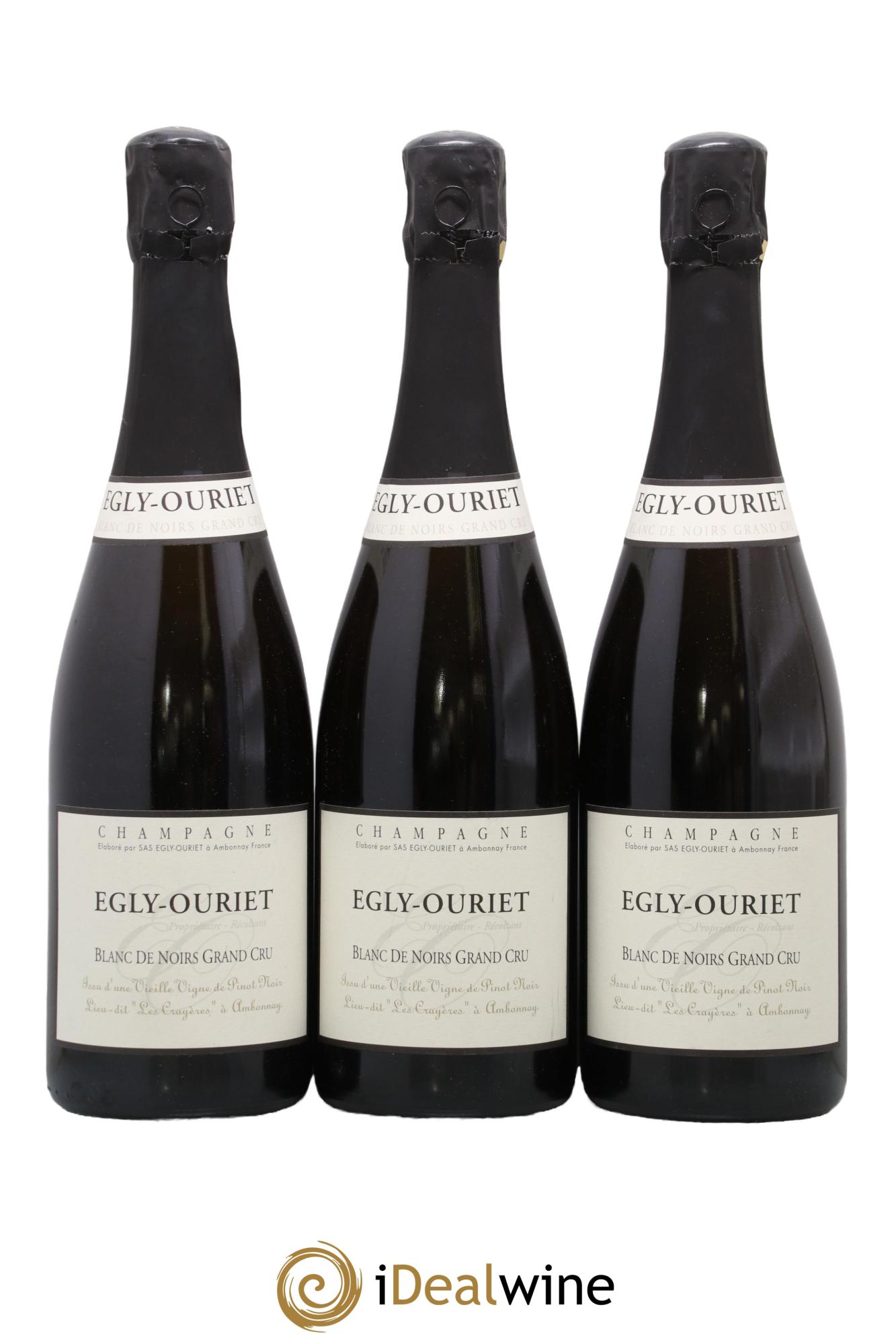 Blanc de Noirs Les Crayères Vieilles vignes Egly-Ouriet - Lot de 3 bouteilles - 0
