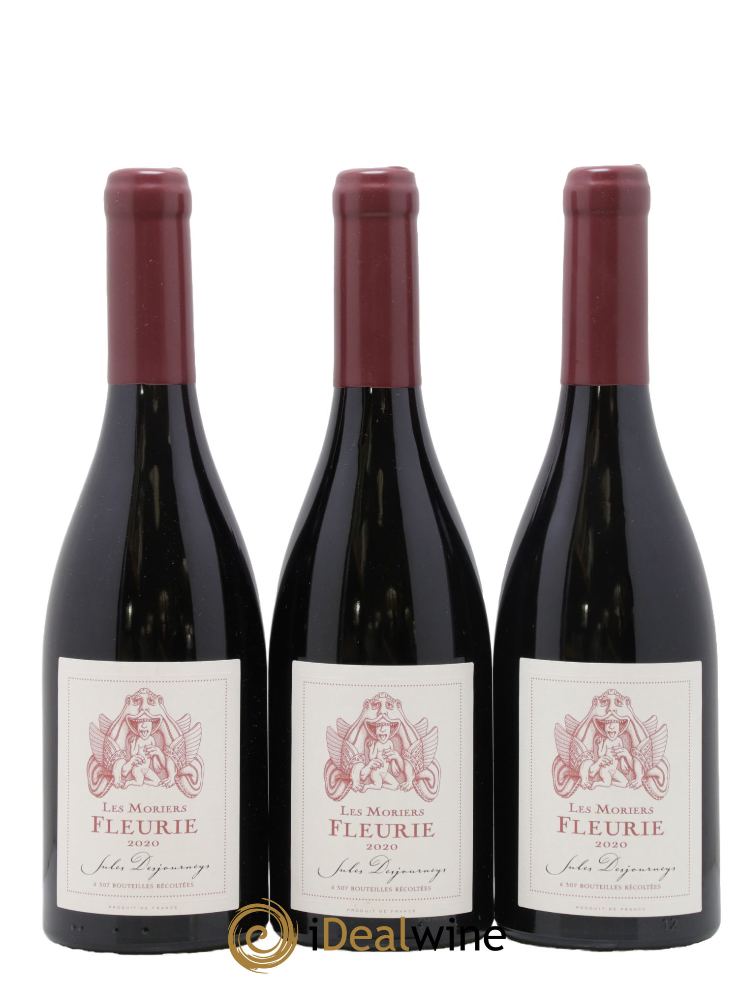 Fleurie Les Moriers Jules Desjourneys 2020 - Lot de 3 bouteilles - 0