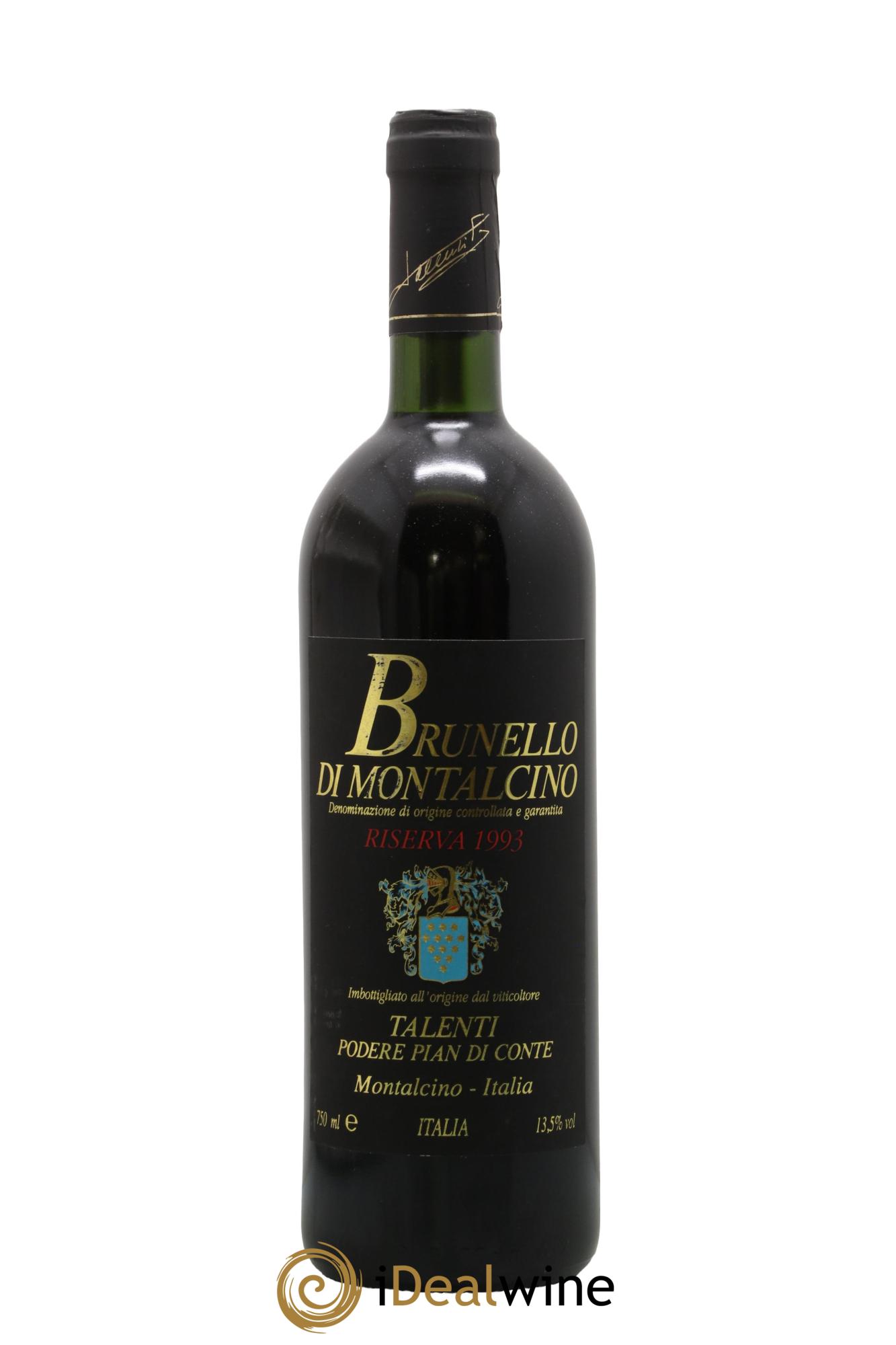 Brunello di Montalcino Riserva Pian di Conte Talenti 1993 - Posten von 1 Flasche - 0