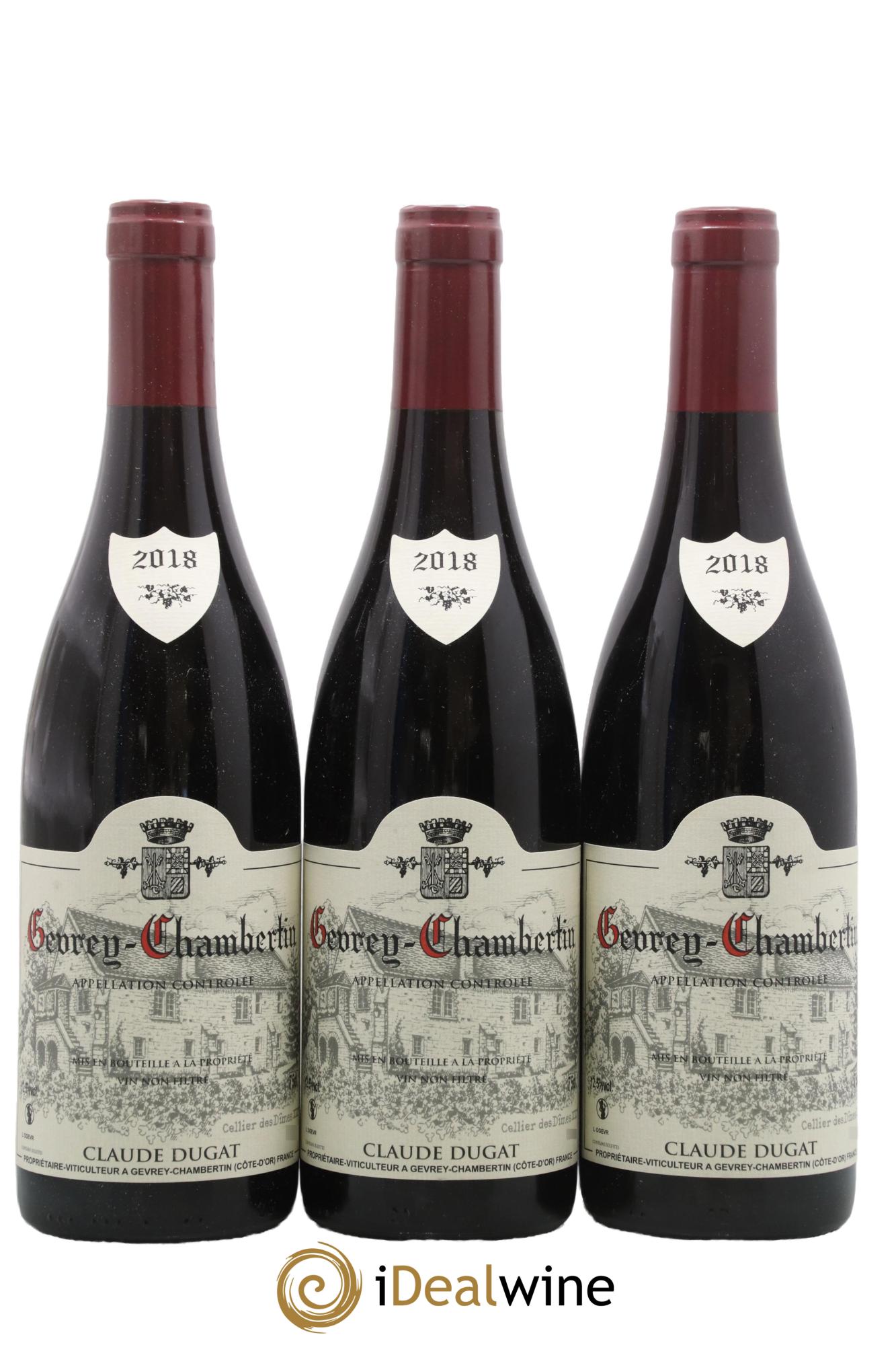 Gevrey-Chambertin Claude Dugat 2018 - Lot de 3 bouteilles - 0