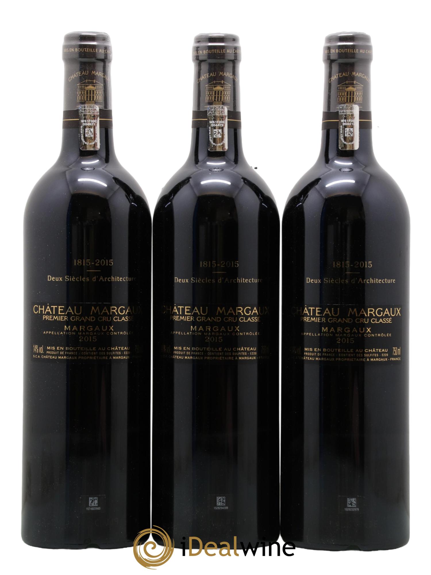 Château Margaux 1er Grand Cru Classé  2015 - Lot de 6 bouteilles - 4