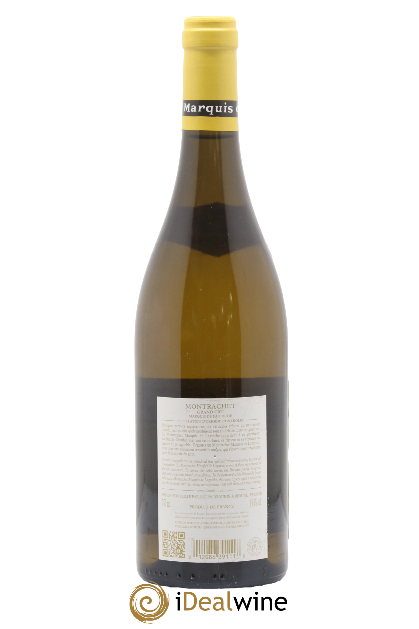 Montrachet Grand Cru Marquis de Laguiche Joseph Drouhin 2009 - Lot de 1 bouteille - 1