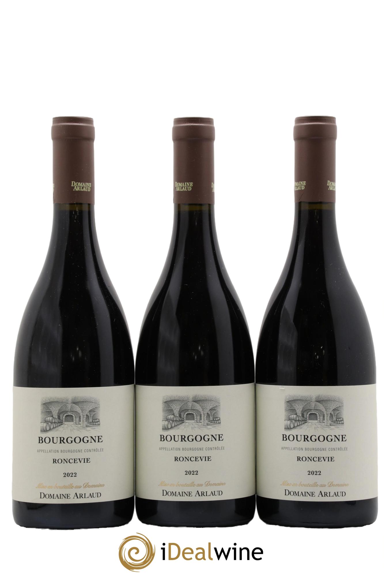 Bourgogne Roncevie Arlaud 2022 - Lot de 3 bouteilles - 0