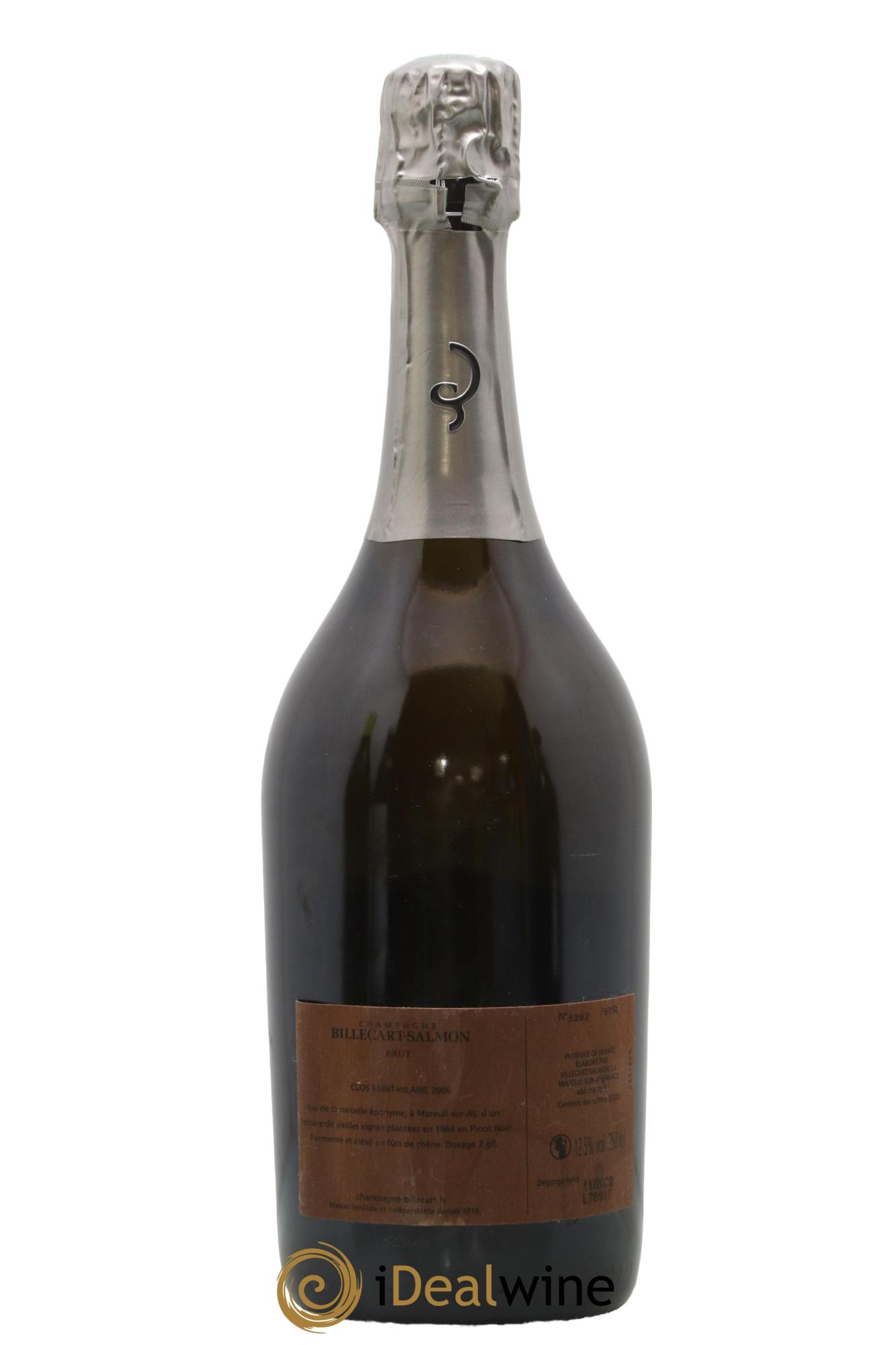 Le Clos Saint-Hilaire  Billecart-Salmon 2006 - Lot of 1 bottle - 1