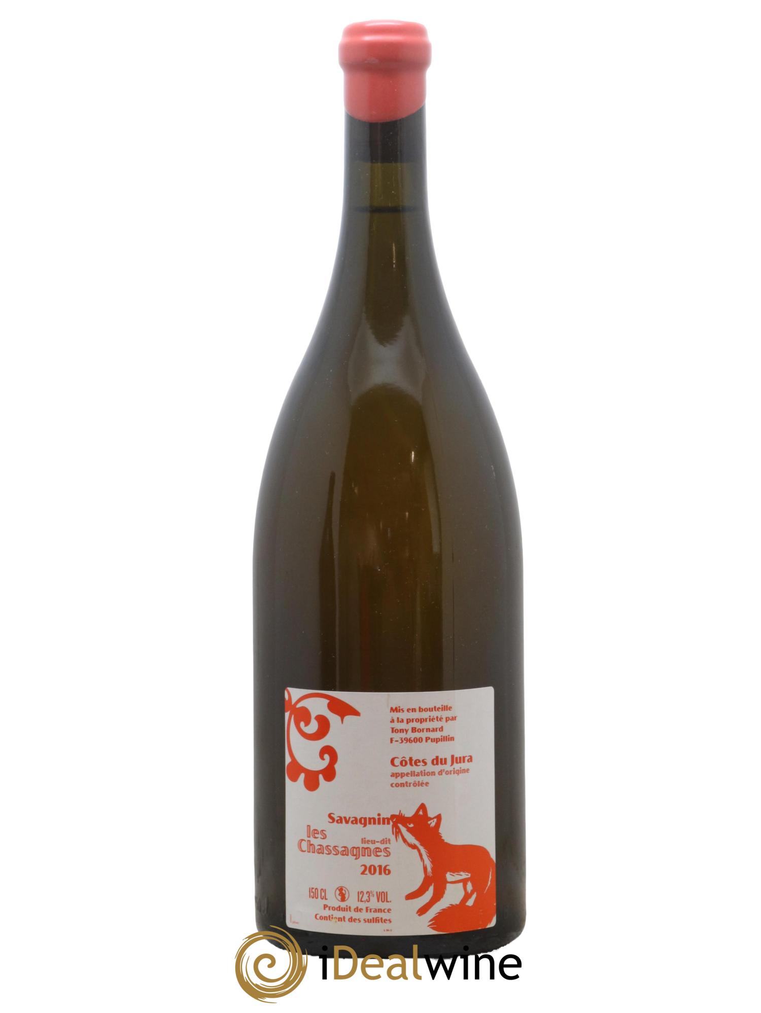 Côtes du Jura Les Chassagnes Savagnin Ouillé Bornard 2016 - Lot de 1 magnum - 0