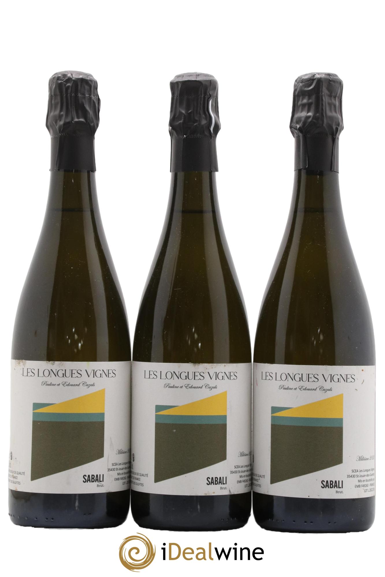 Vin de France Bretagne Sabali Brut Domaine Des Longues Vignes 2022 - Lot de 3 bouteilles - 0