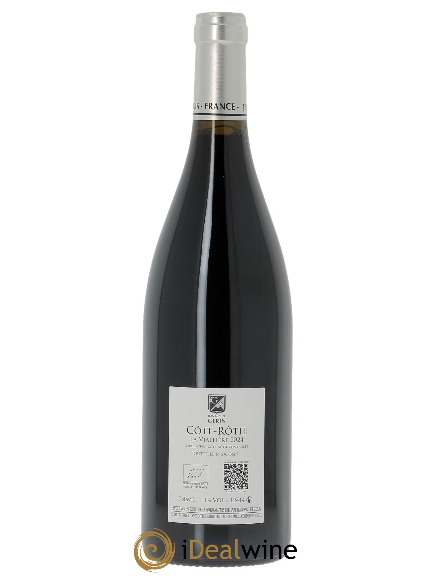 Côte-Rôtie La Viallière Jean-Michel Gerin 2024 - Lot de 1 bouteille - 1