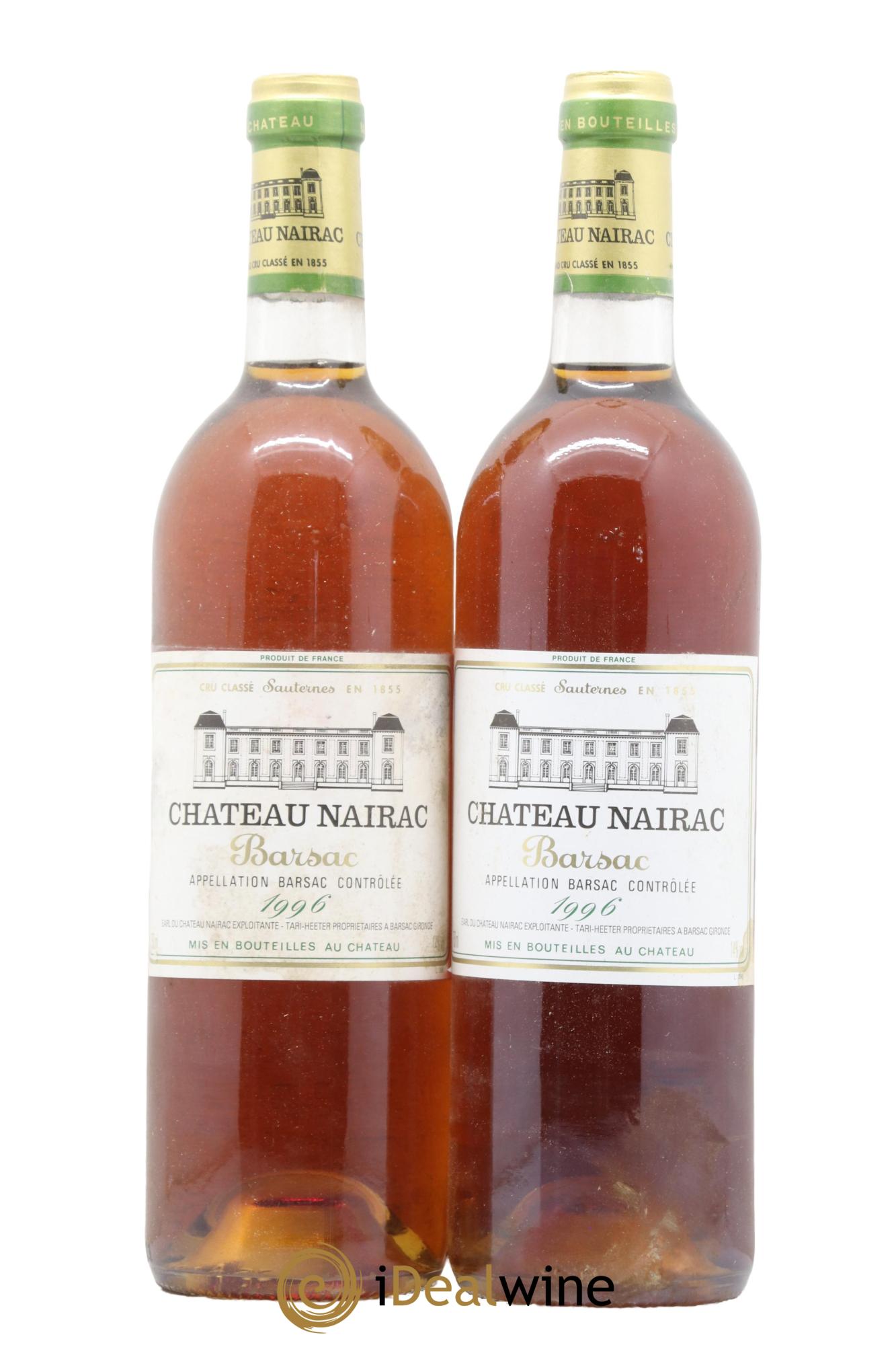Château Nairac 2ème Grand Cru Classé 1996 - Lotto di 2 bottiglie - 0