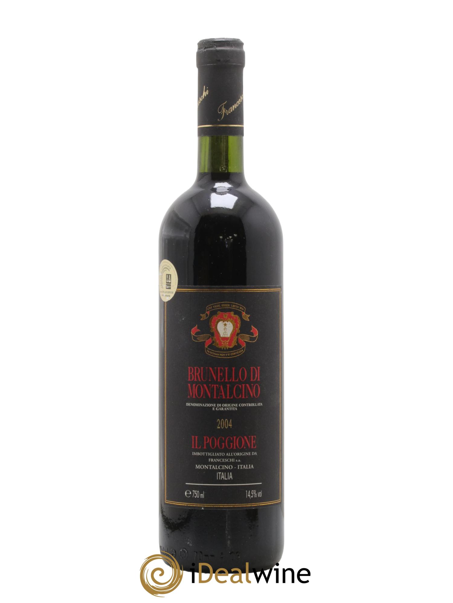 Brunello di Montalcino DOCG Il Poggione Lavinio Franceschi 2004 - Lotto di 1 bottiglia - 0