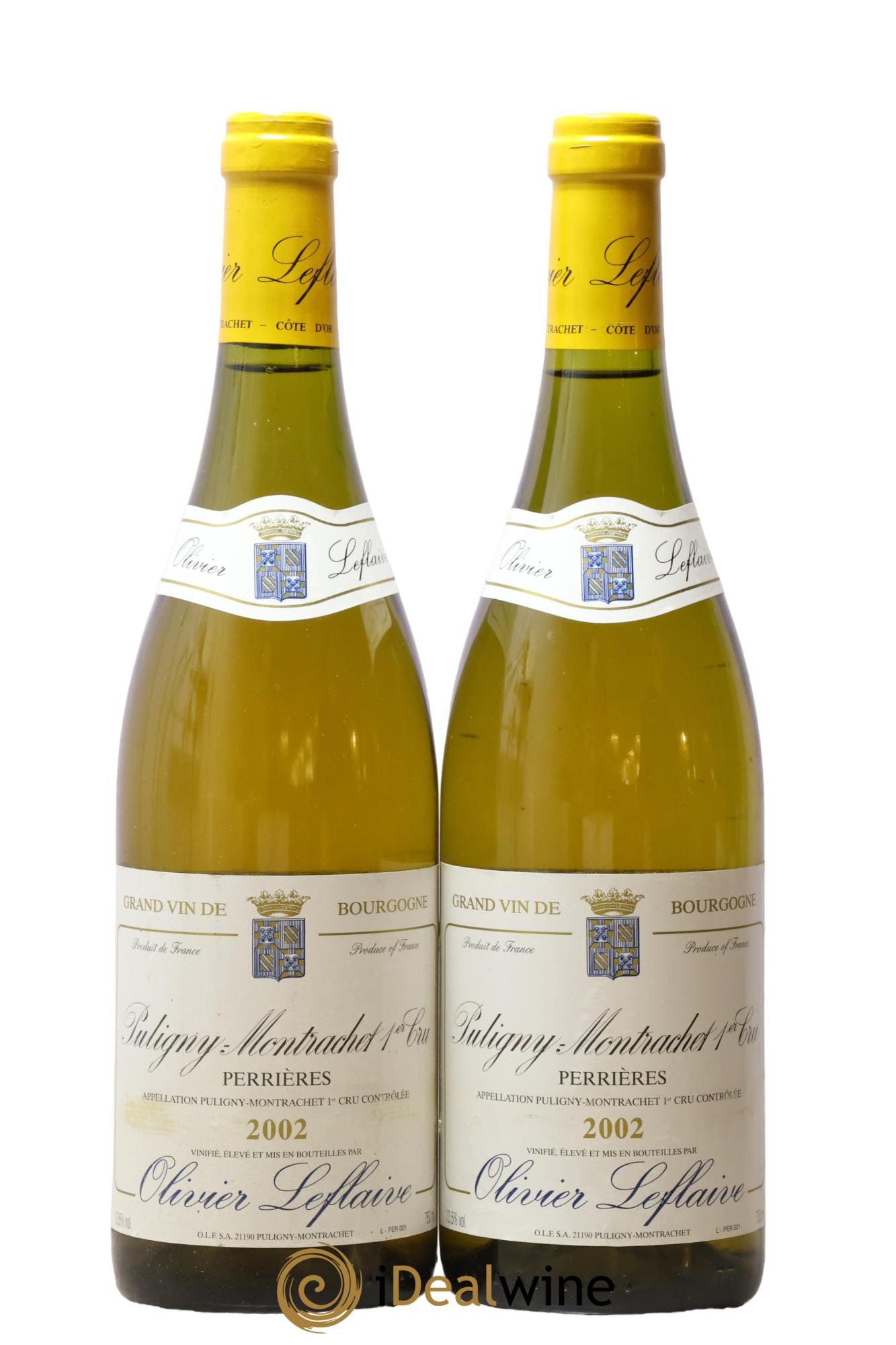 Puligny-Montrachet 1er Cru Perrières Olivier Leflaive 2002 - Lot de 2 bouteilles - 0