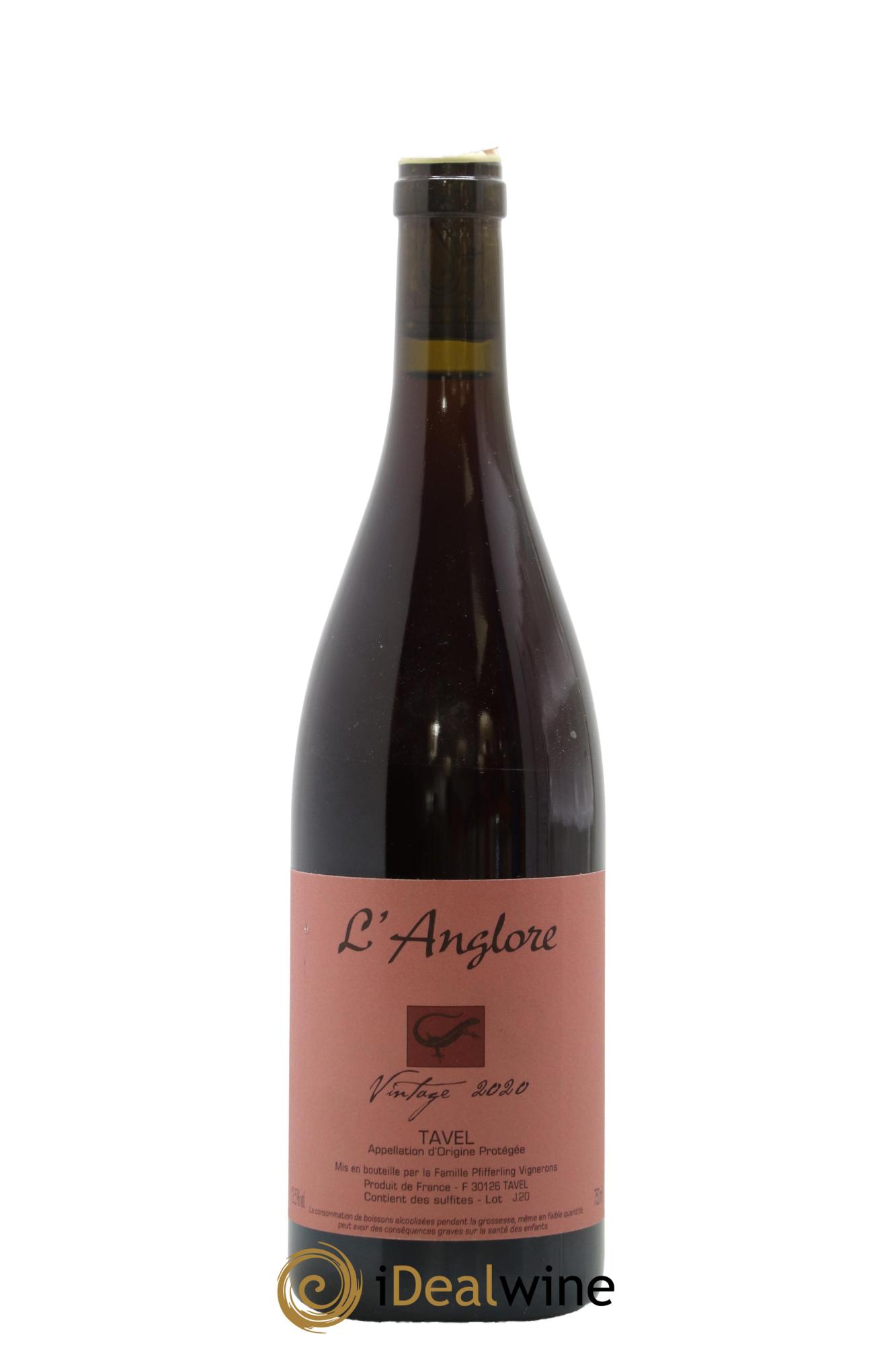 Tavel Vintage L'Anglore 2020 - Lotto di 1 bottiglia - 0