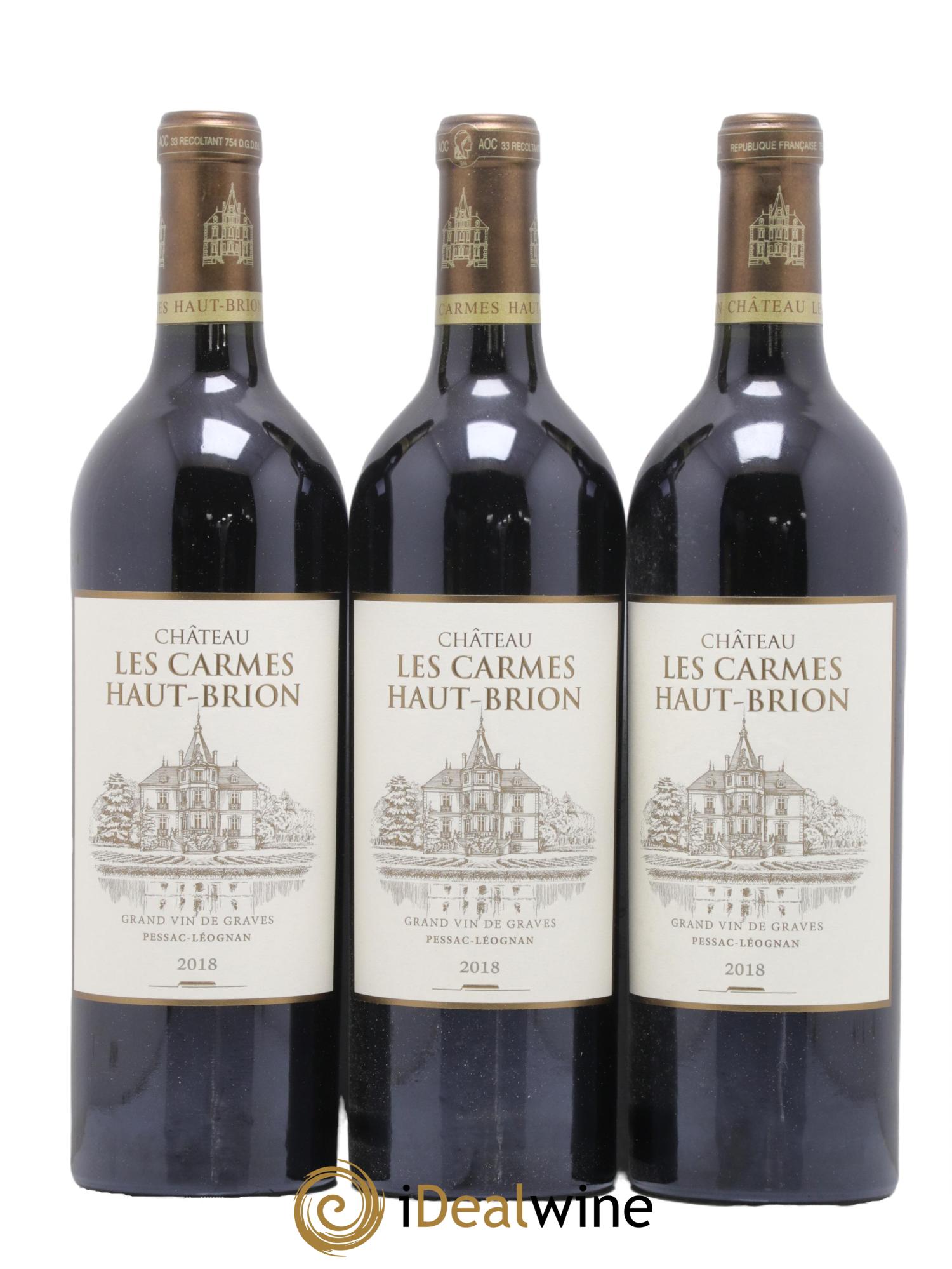 Château Les Carmes Haut-Brion 2018 - Lot de 6 bouteilles - 1