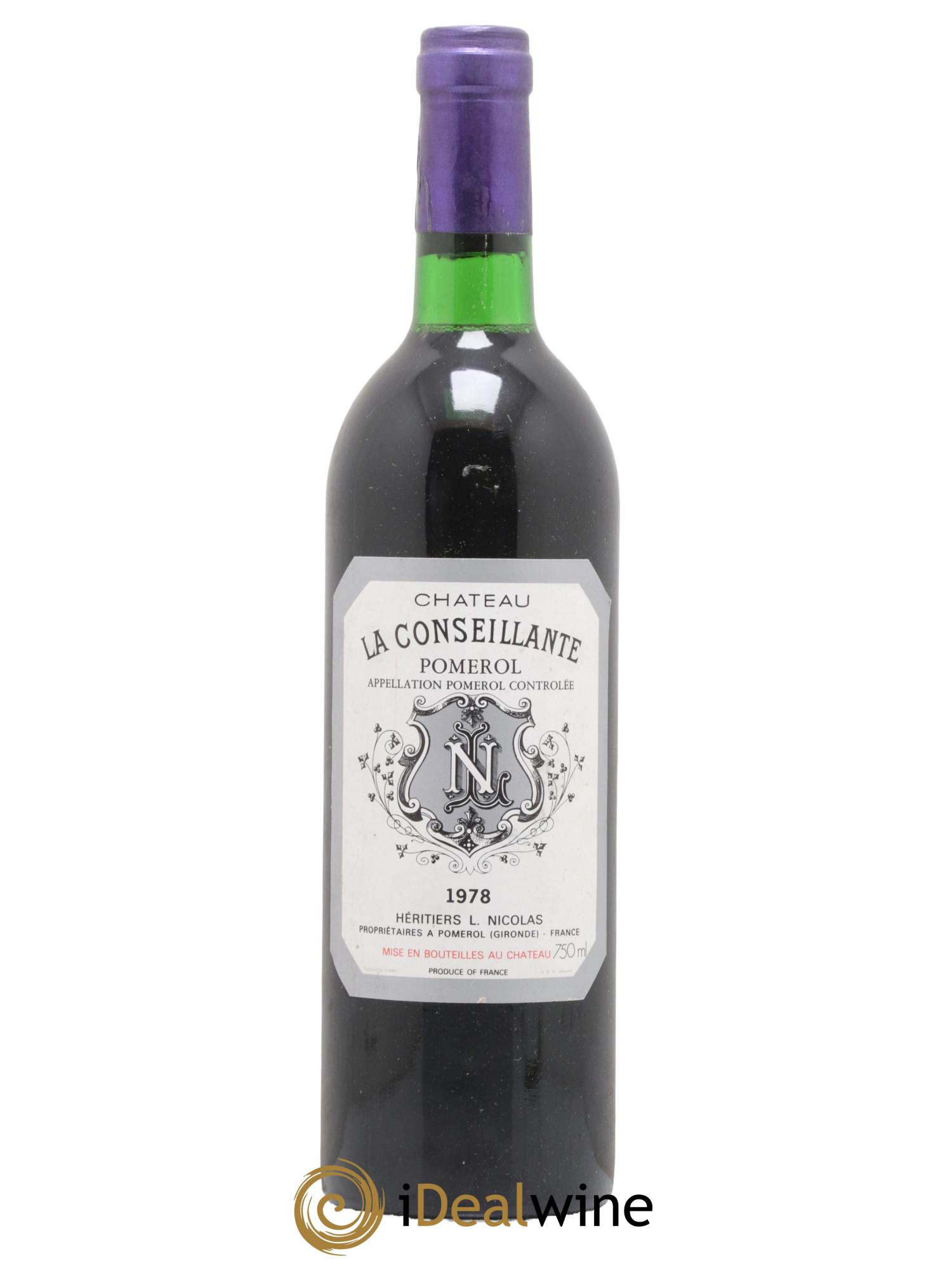 Château la Conseillante 1978 - Lot de 1 bouteille - 0