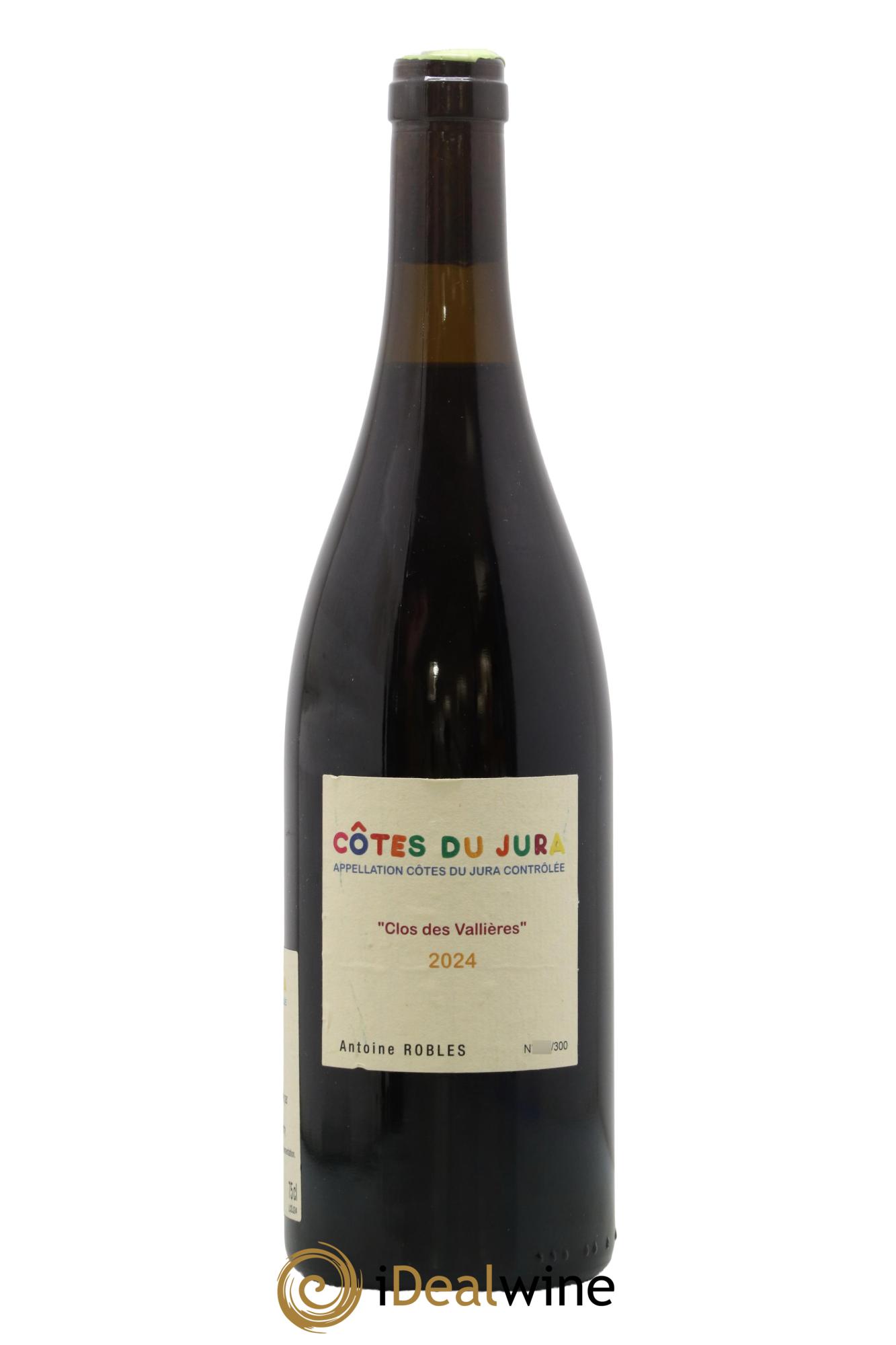 Côtes du Jura Clos des Vallières Antoine Robles 2024 - Lot of 1 bottle - 0