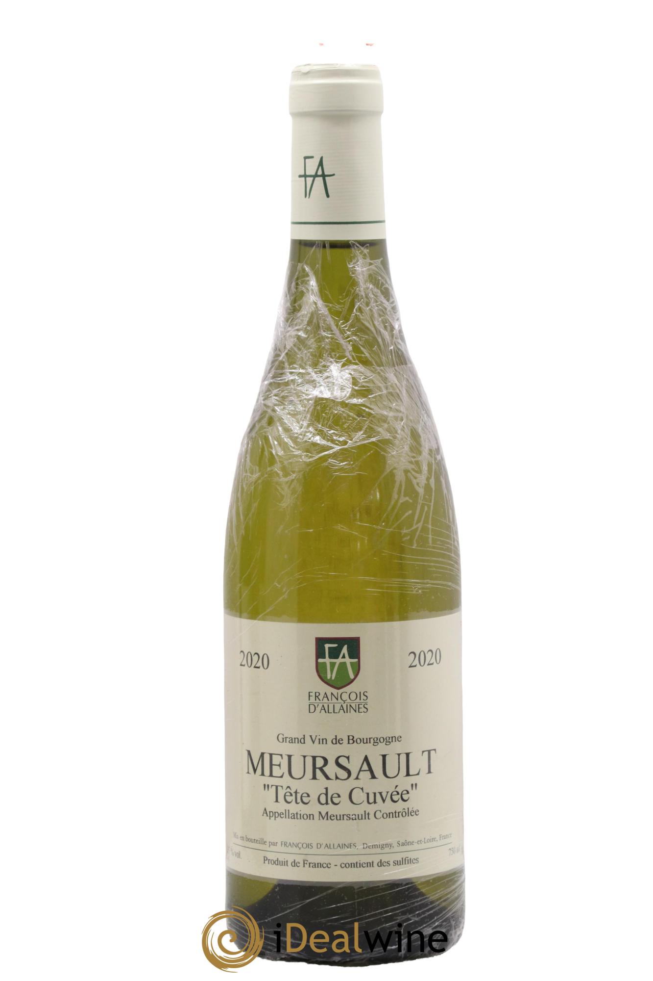 Meursault Tête de Cuvée François d'Allaines 2020 - Lot de 1 bouteille - 0