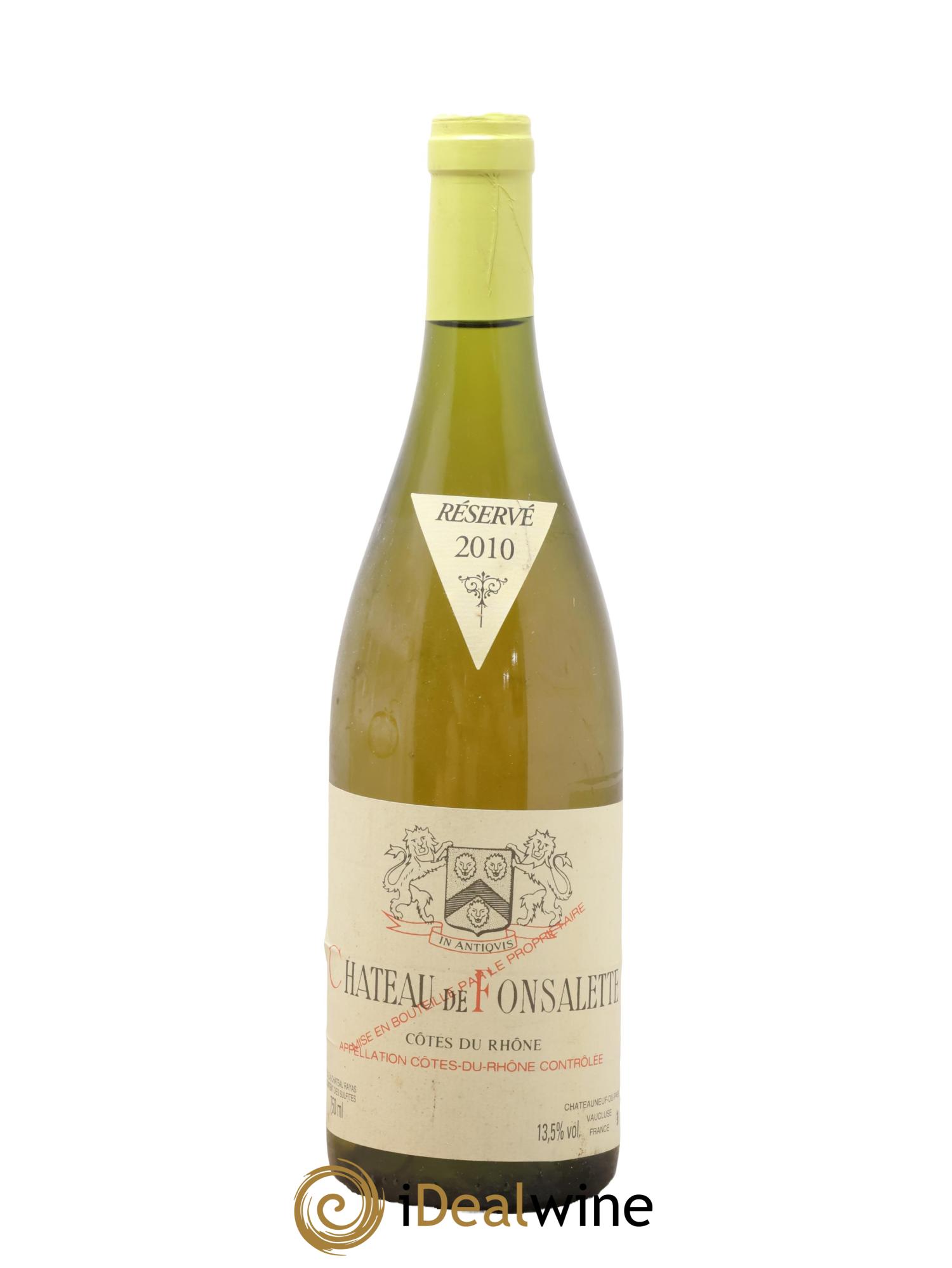 Côtes-du-Rhône Château de Fonsalette Emmanuel Reynaud 2010 - Lotto di 1 bottiglia - 0