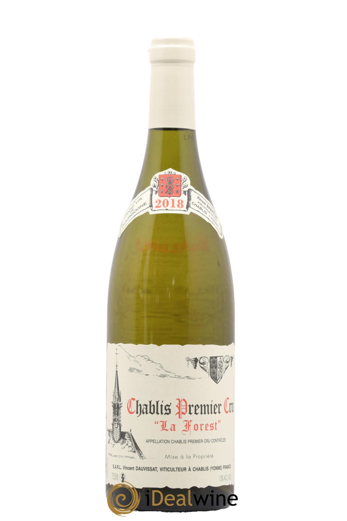 Chablis 1er Cru La Forest Vincent Dauvissat (Domaine) 2018 - Lot de 1 bouteille - 0