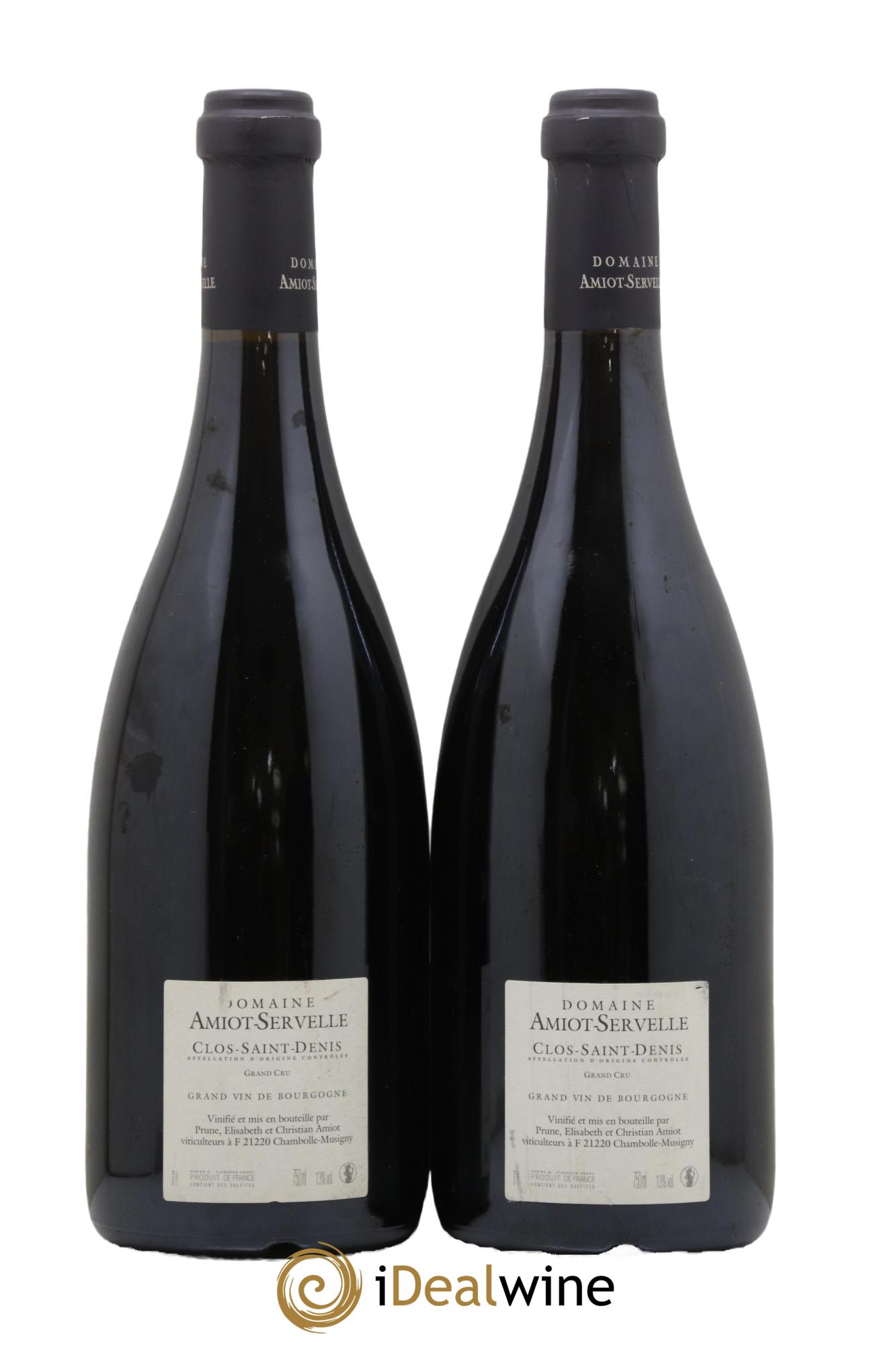 Clos Saint-Denis Grand Cru Amiot-Servelle 2012 - Lot de 2 bouteilles - 1