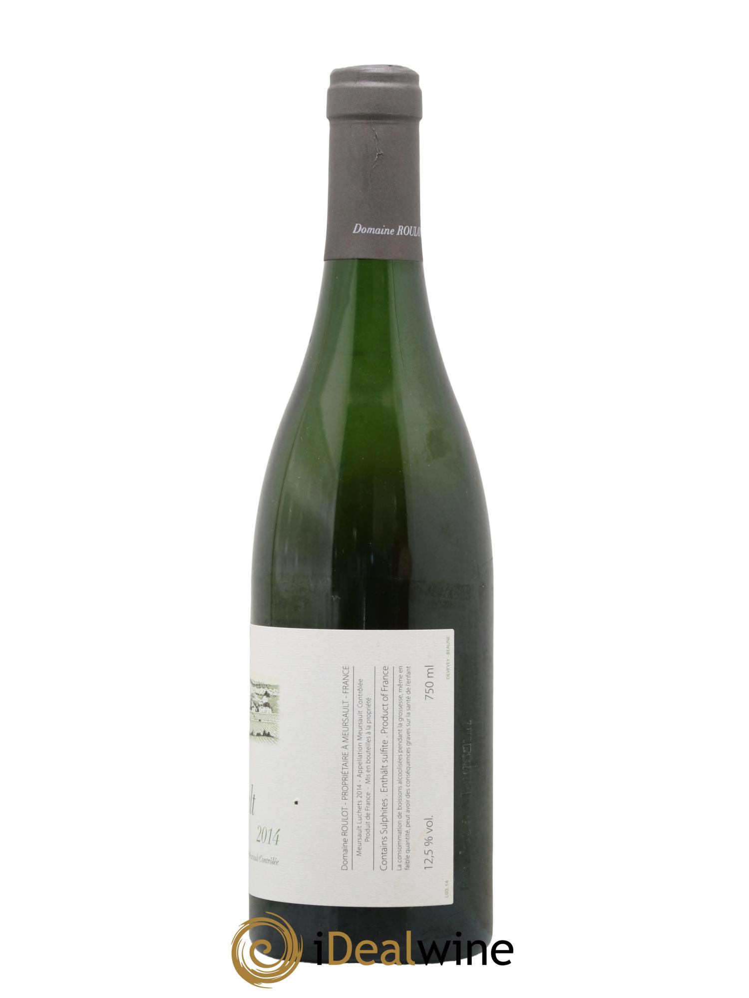 Meursault Luchets Roulot (Domaine) 2014 - Lot de 1 bouteille - 1